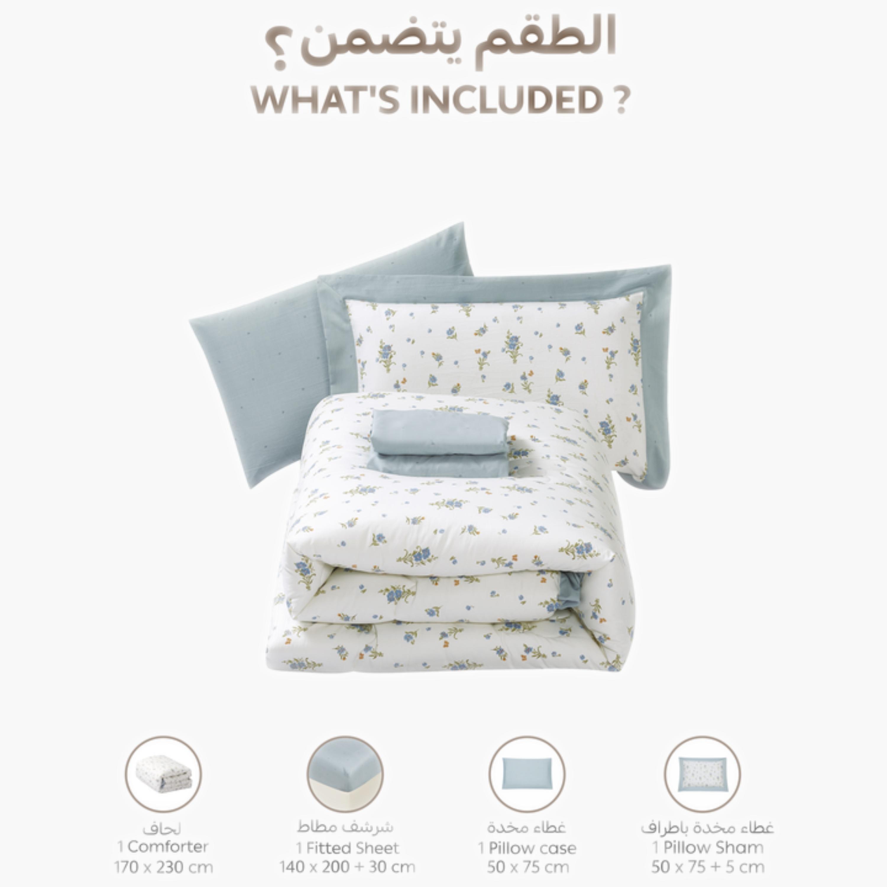 Printed Floral Single Comforter Set-household-bedding-comfortersandbedspreads-comforters-image-57