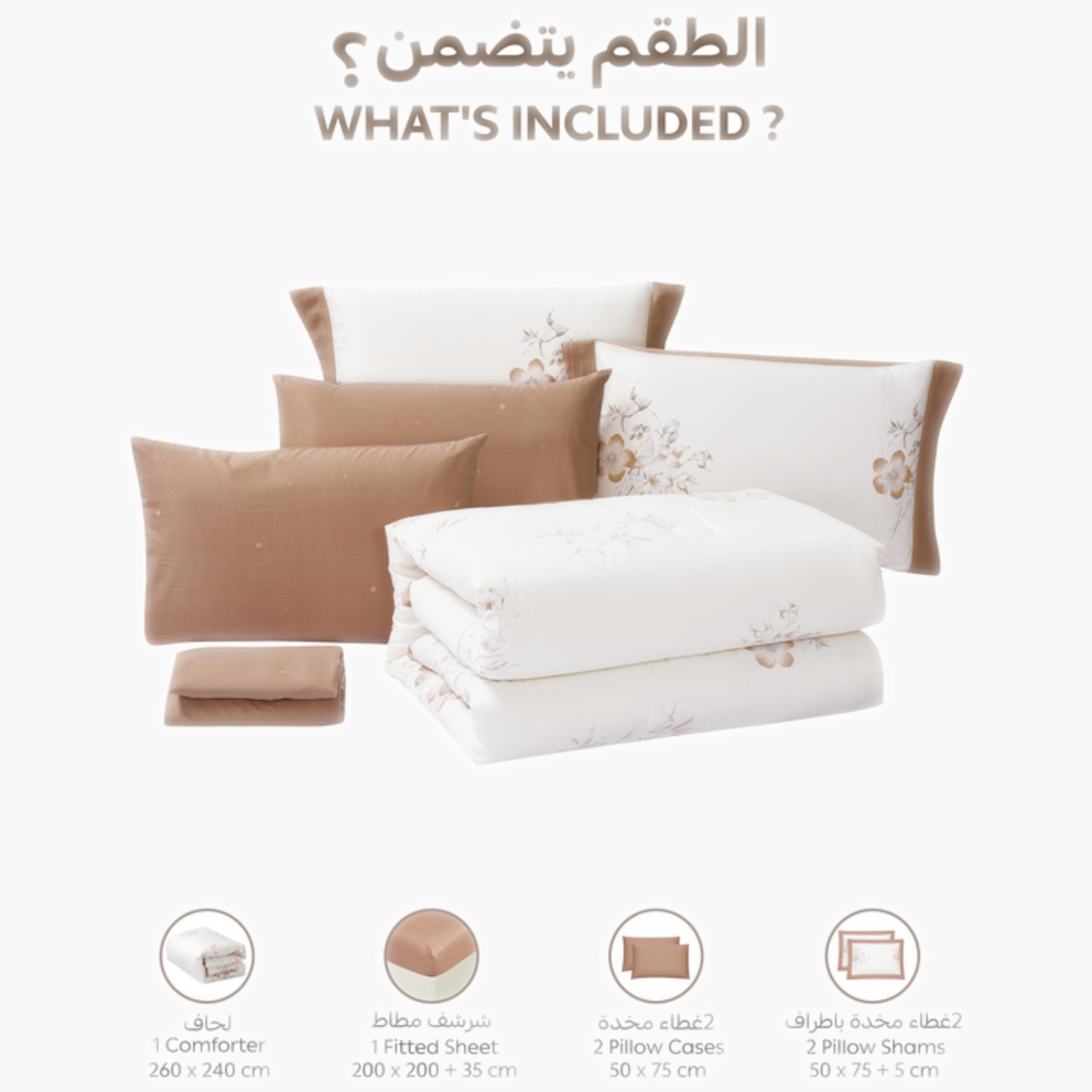 Floral Printed Double Comforter Set-household-bedding-comfortersandbedspreads-comforters-image-5