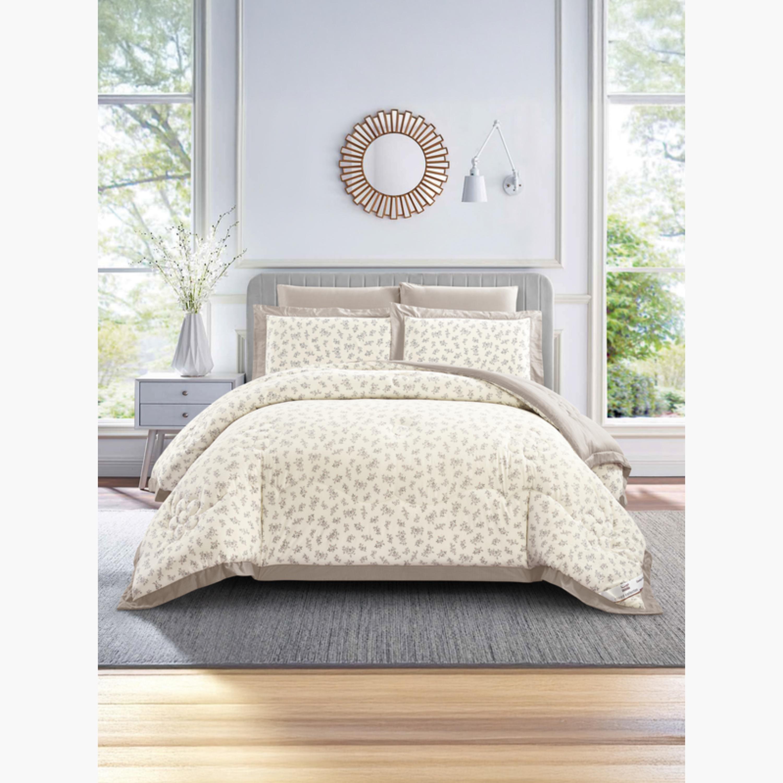 طقم لحاف مزدوج بطبعة زهور-household-bedding-comfortersandbedspreads-comforters-image-24