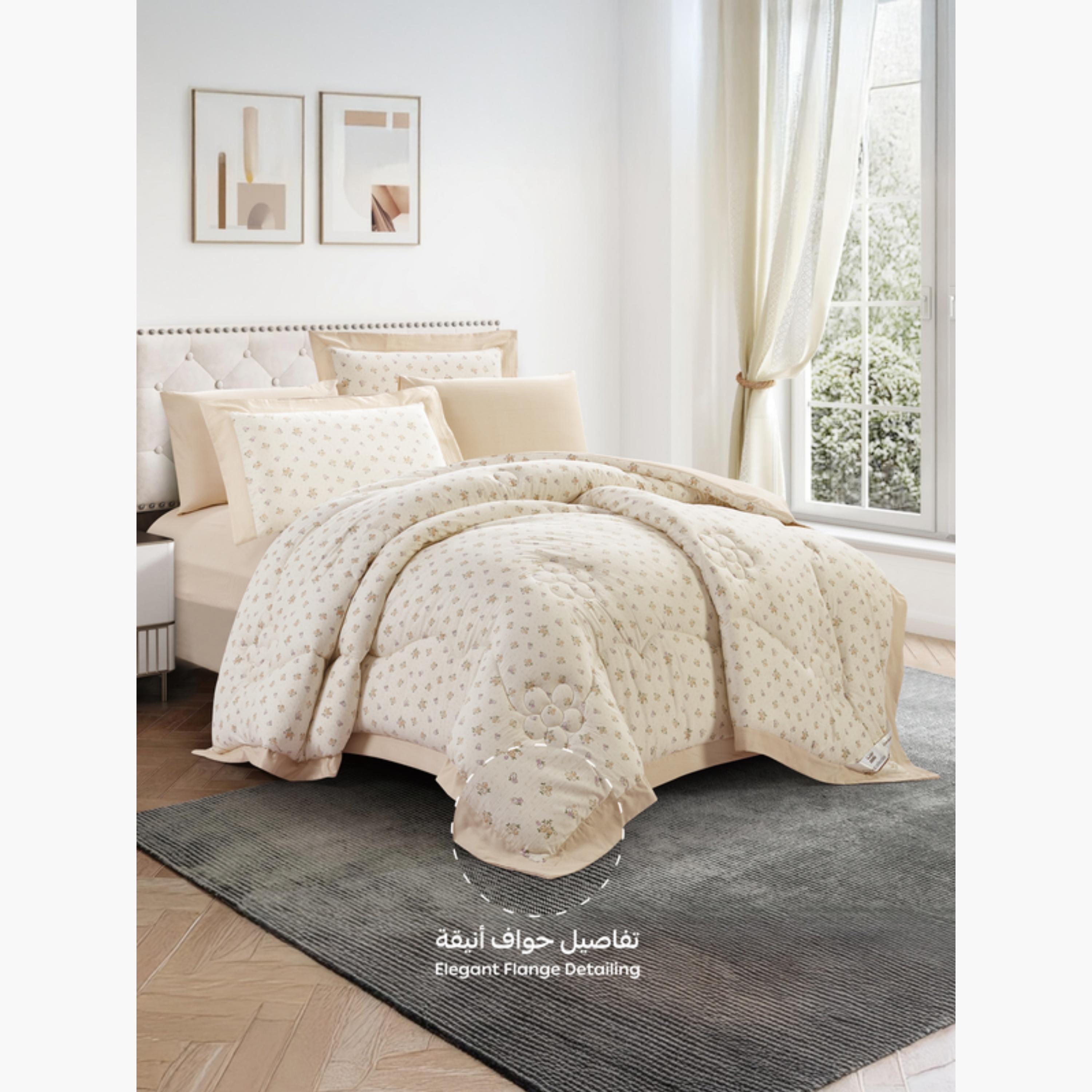 طقم لحاف مزدوج بطبعة زهور-household-bedding-comfortersandbedspreads-comforters-image-65