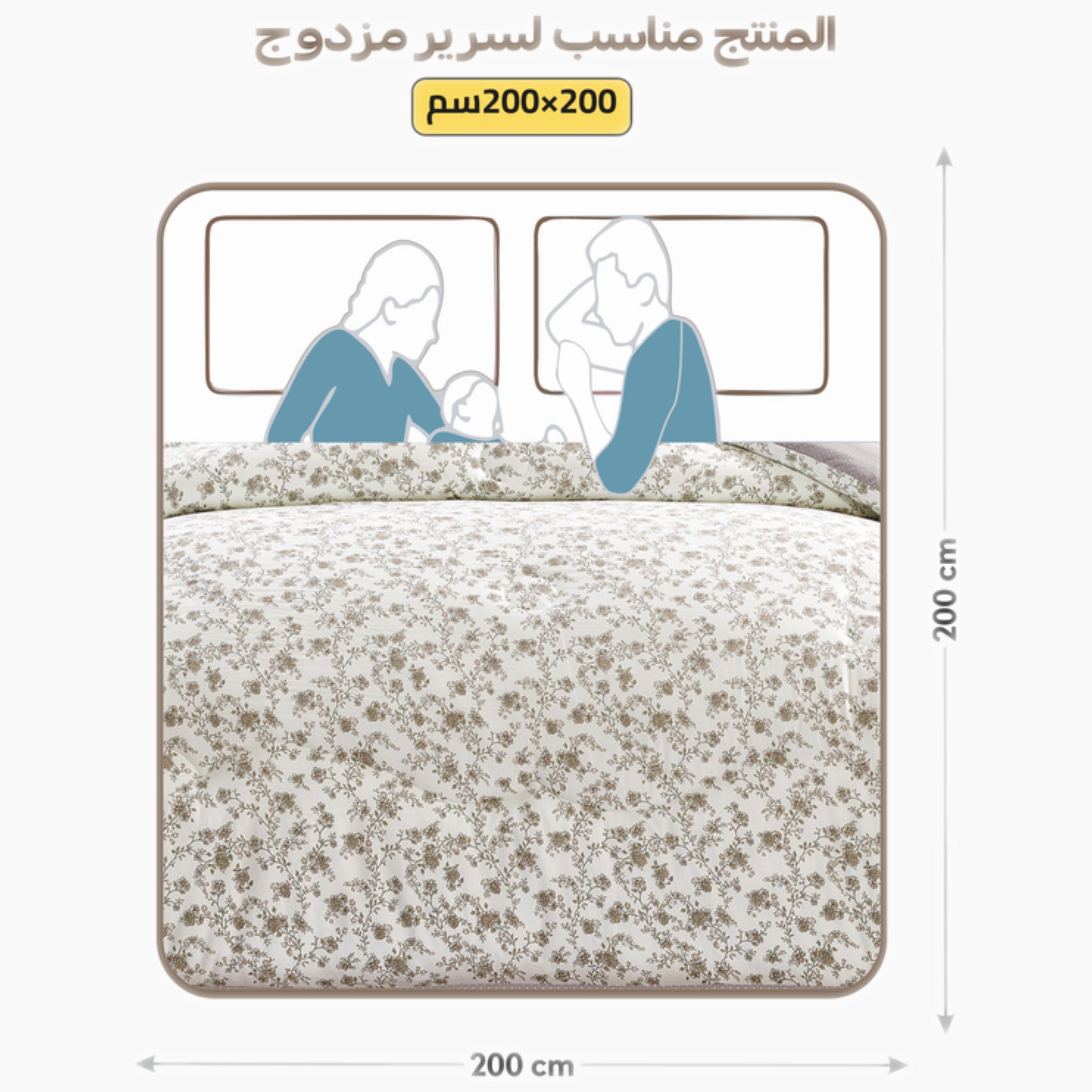 طقم لحاف مزدوج بطبعة زهور-household-bedding-comfortersandbedspreads-comforters-image-71