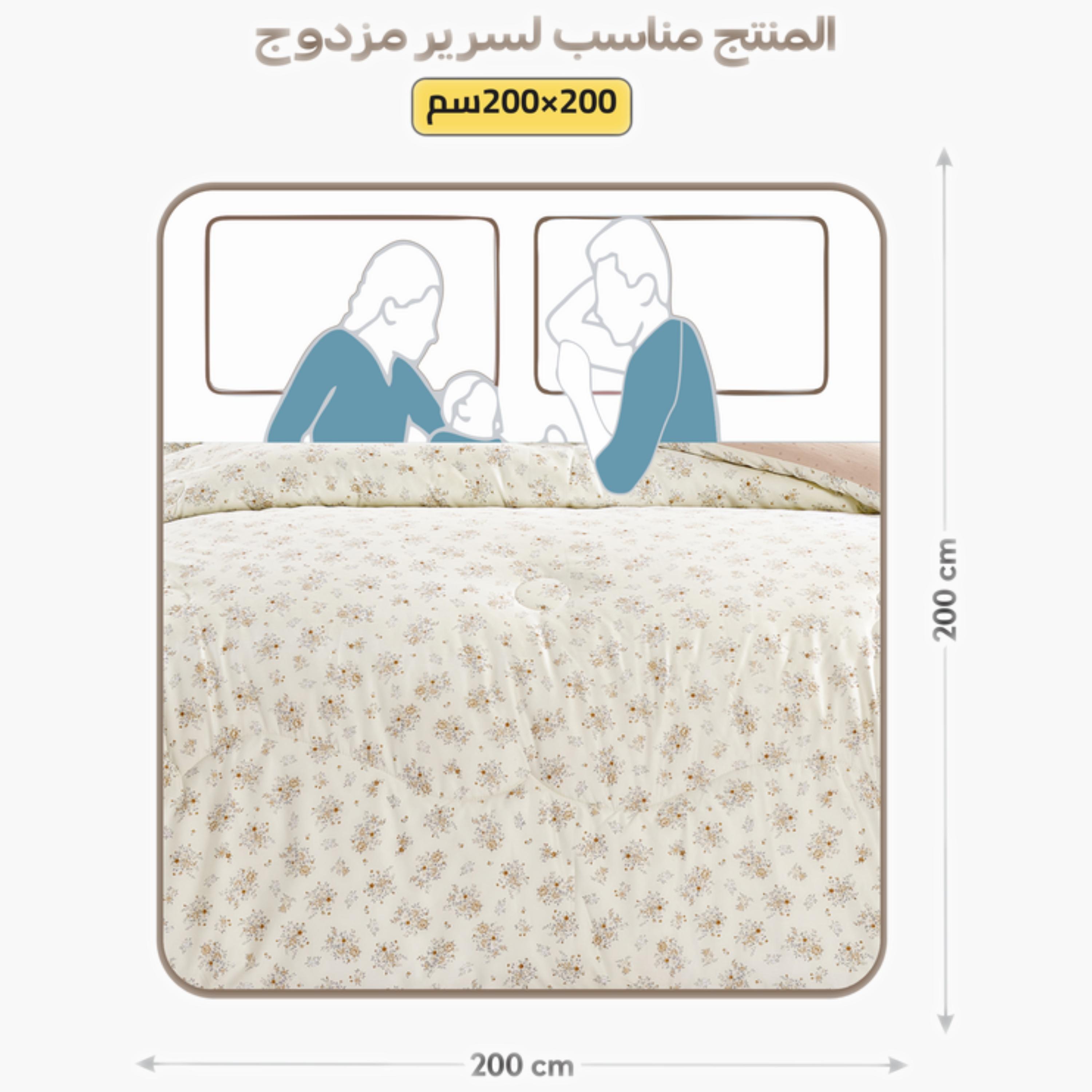 طقم لحاف مزدوج بطبعة زهور-household-bedding-comfortersandbedspreads-comforters-image-76