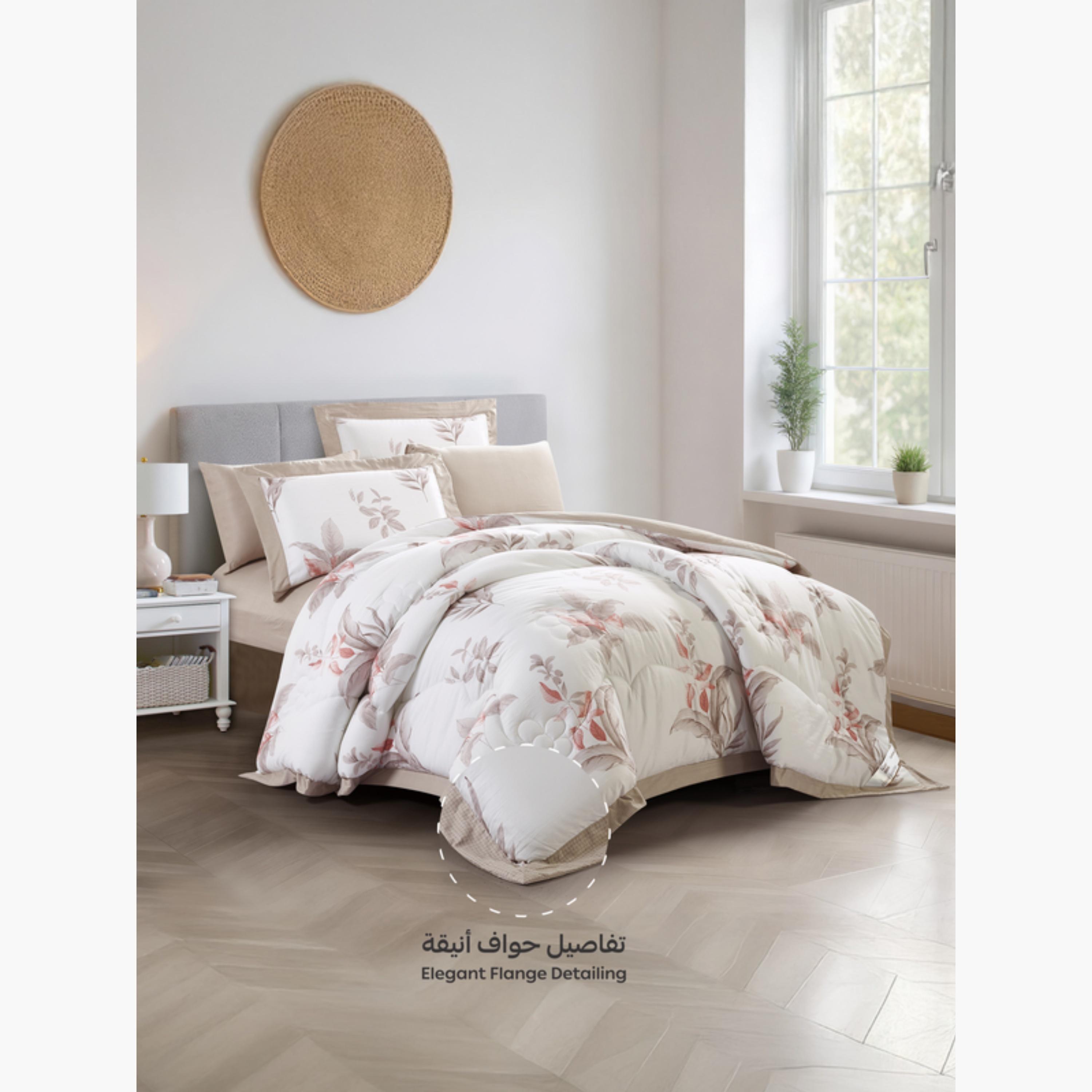 طقم لحاف مزدوج بطبعة زهور-household-bedding-comfortersandbedspreads-comforters-image-98