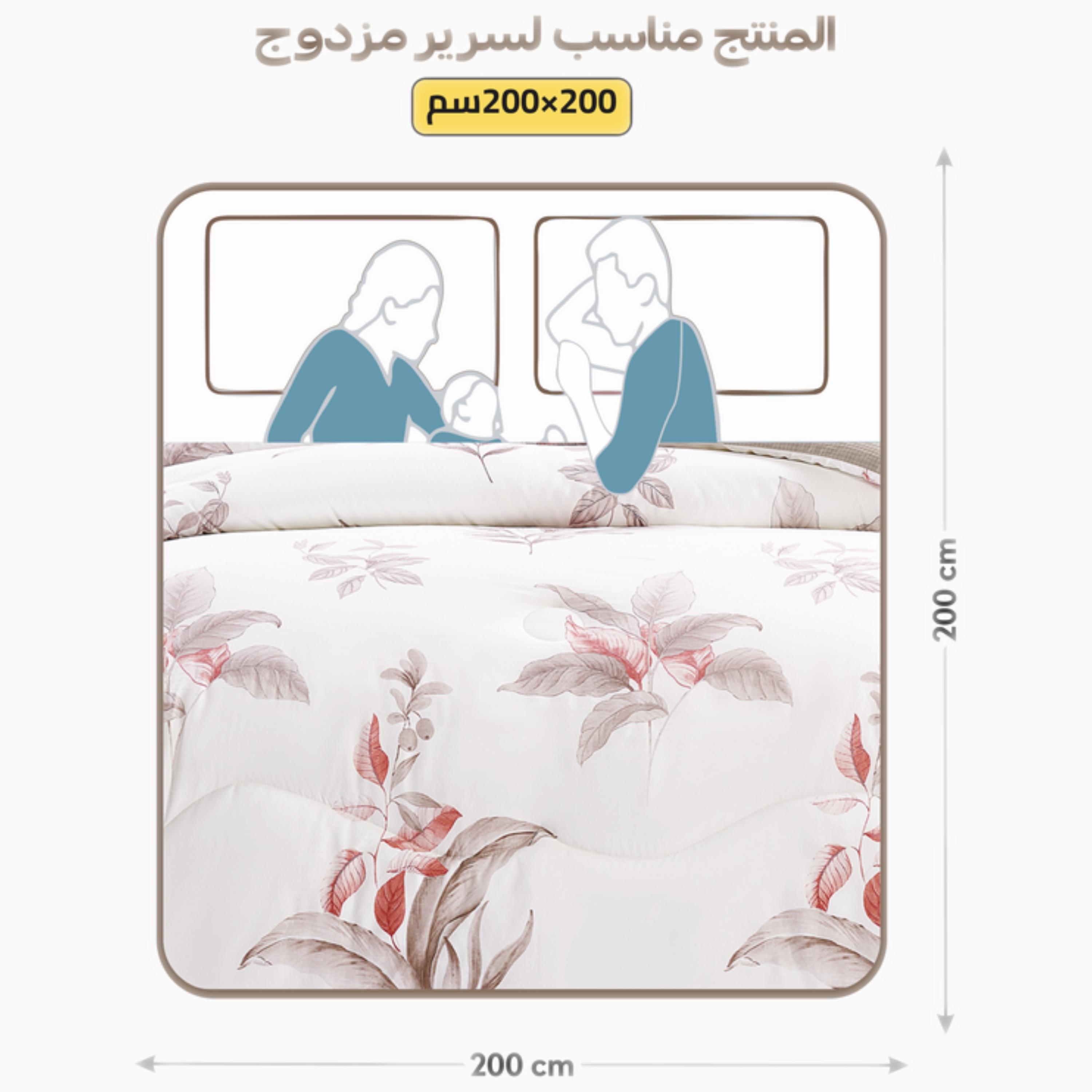 طقم لحاف مزدوج بطبعة زهور-household-bedding-comfortersandbedspreads-comforters-image-99