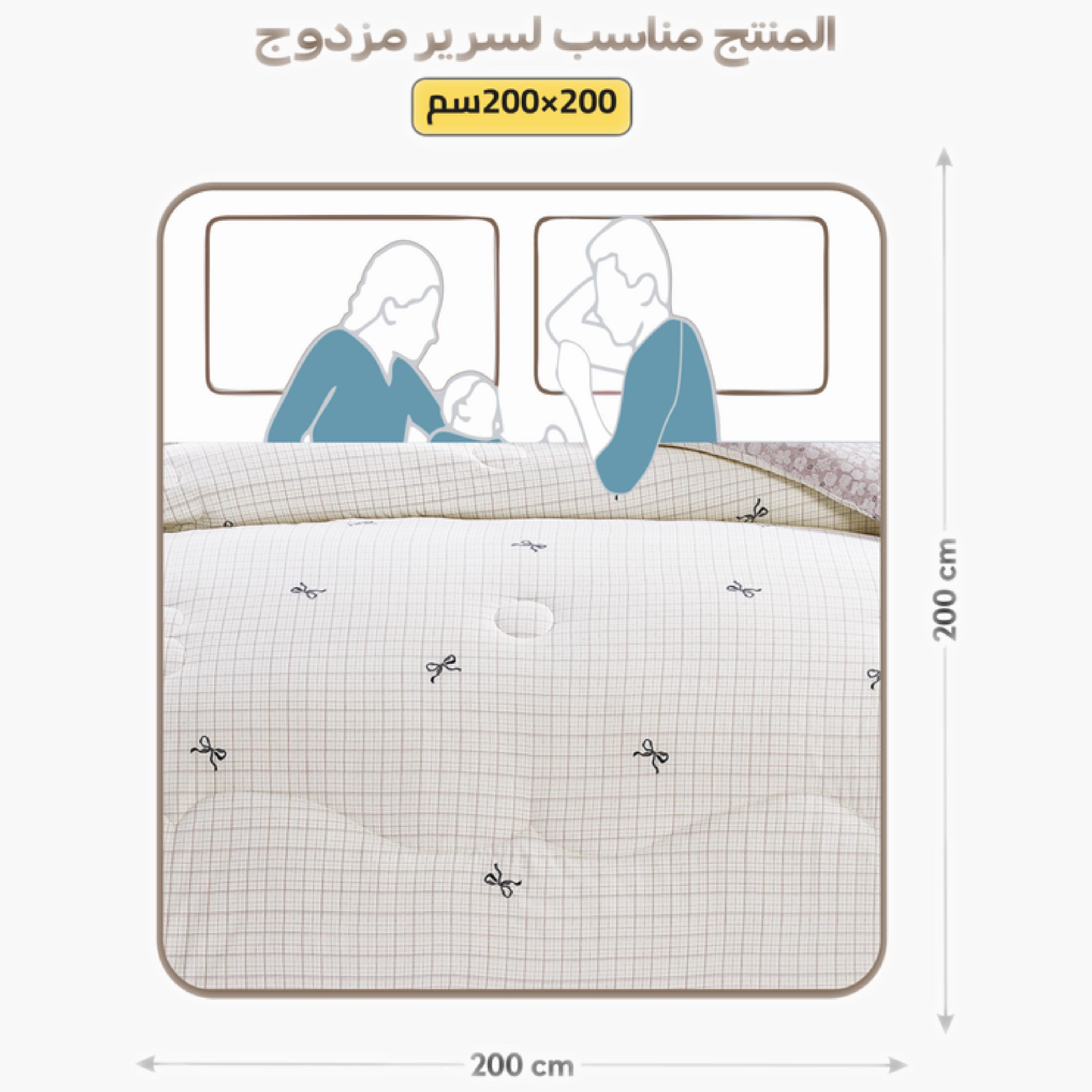 طقم لحاف مزدوج بطبعة زهور-household-bedding-comfortersandbedspreads-comforters-image-50