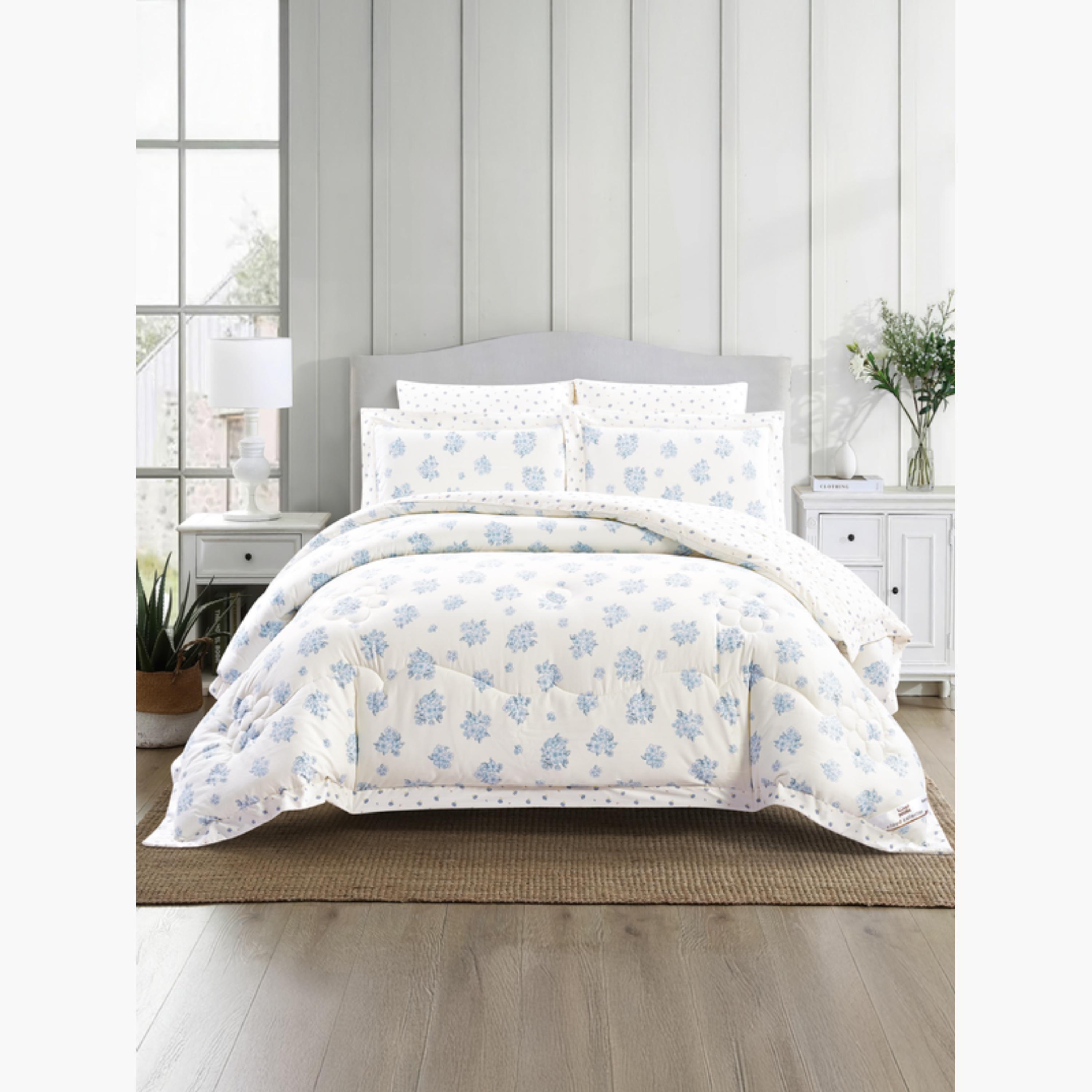 طقم لحاف مزدوج بطبعة زهور-household-bedding-comfortersandbedspreads-comforters-image-55