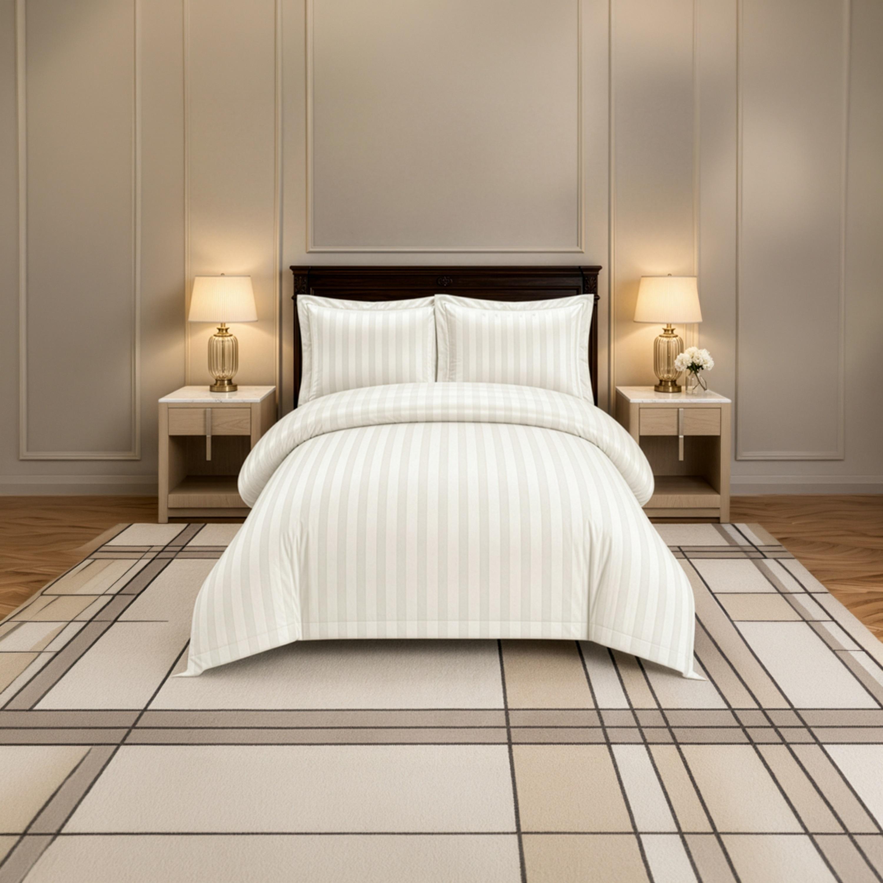 Donetella Queen Printed Side Zippers Duvet Set - 170X230 Cm-household-bedding-duvetandcovers-duvets-image-8