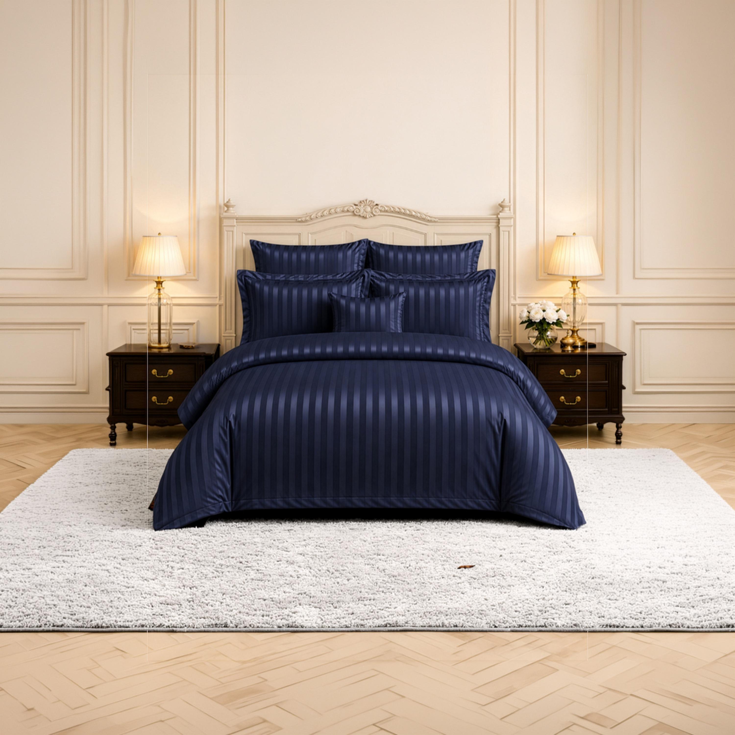 طقم غطاء لحاف دونيتيلا سوبر كينج مطبوع بسحابات جانبية - 260 × 240 سم-household-bedding-duvetandcovers-duvets-image-1