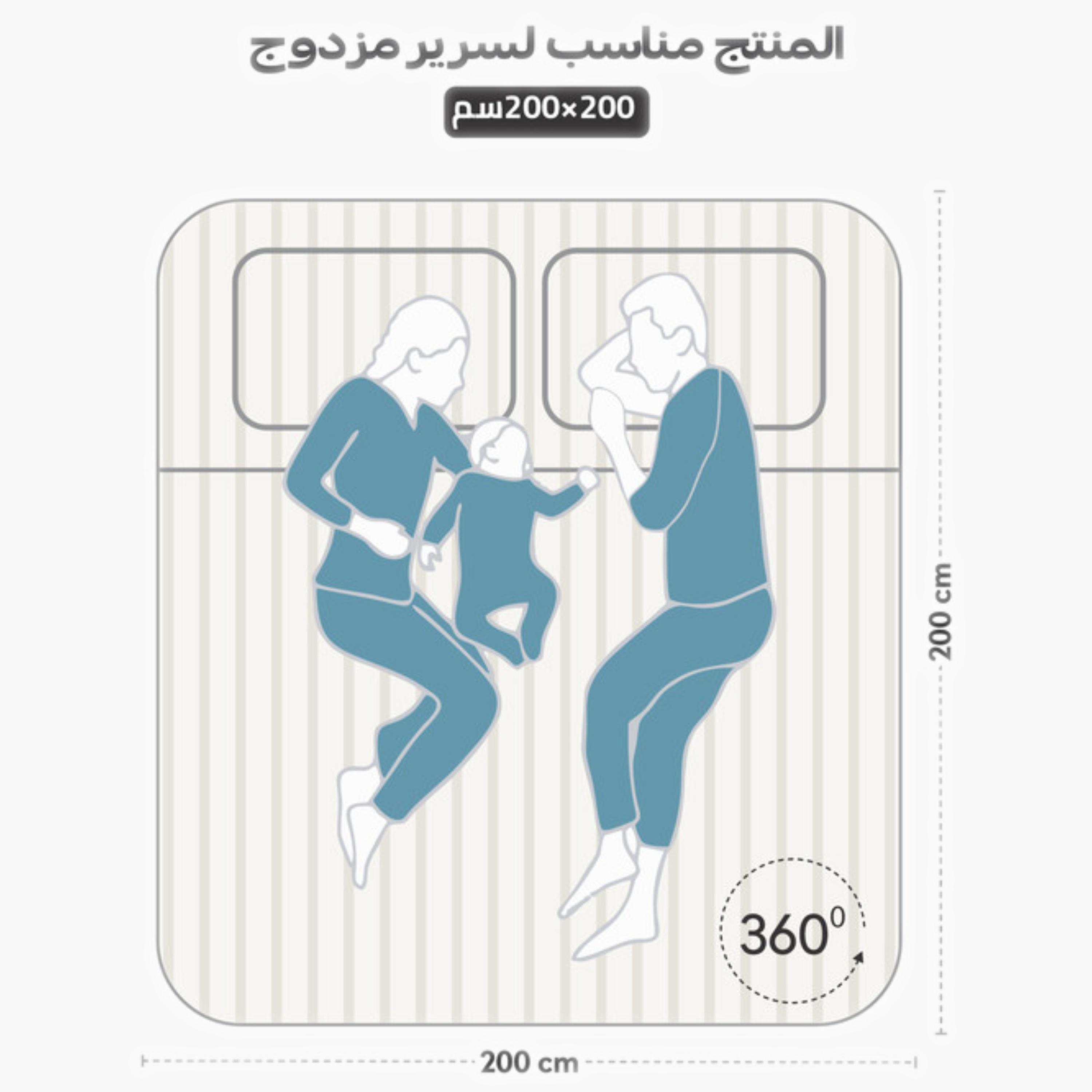 ملاية سرير مخططة من قماش الهيدرو المصقول-household-bedding-sheetsandpillowcases-fittedsheets-image-1