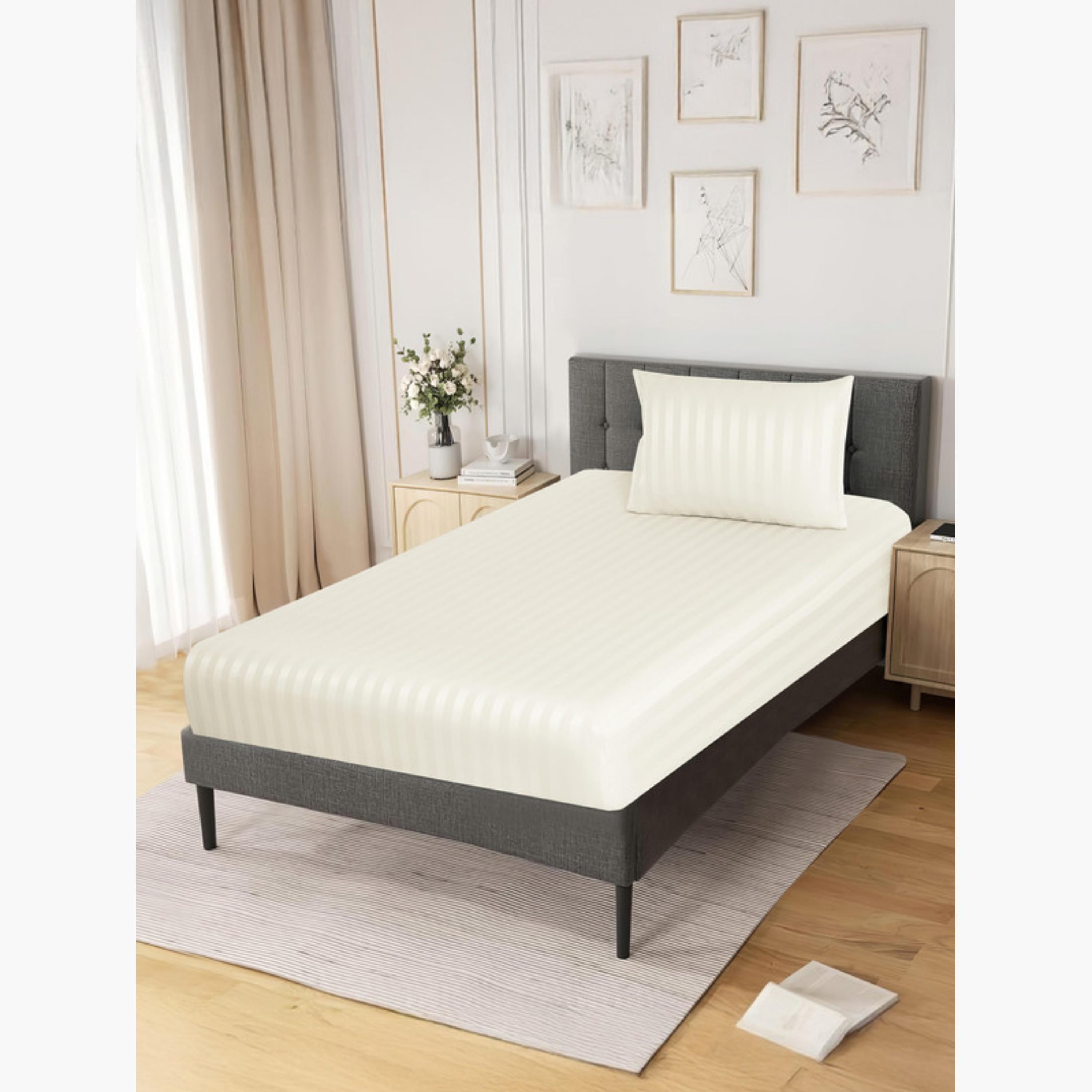 طقم شرشف مطاطي مخطط-household-bedding-sheetsandpillowcases-fittedsheets-image-2
