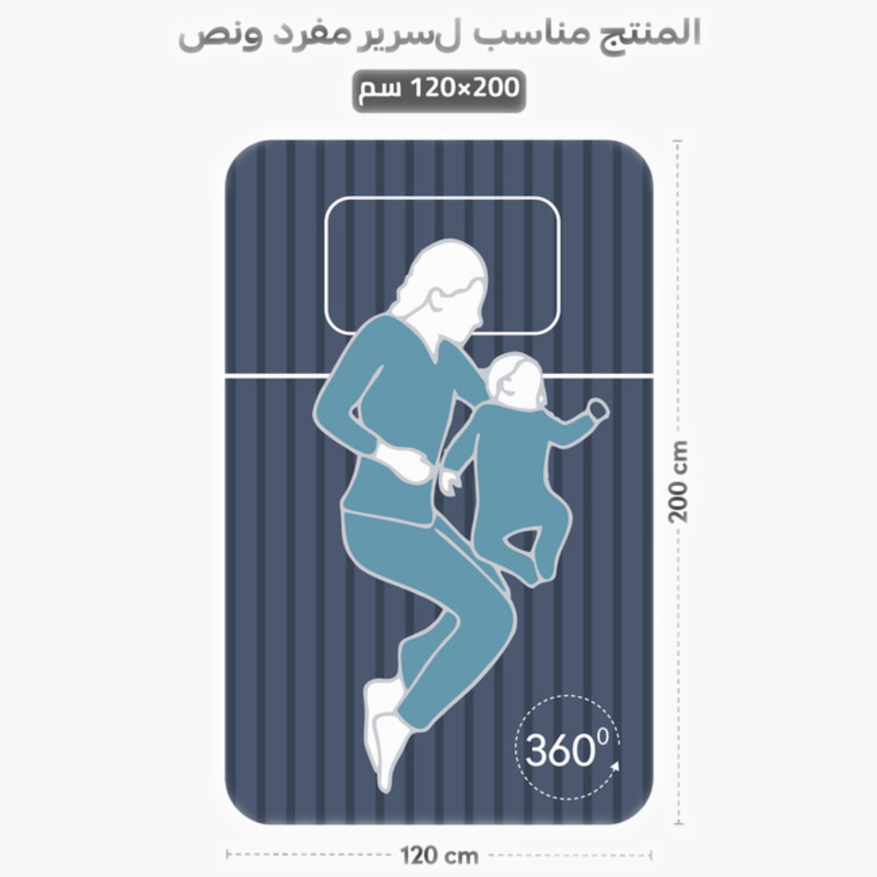 طقم شرشف مطاطي مخطط-household-bedding-sheetsandpillowcases-fittedsheets-image-2