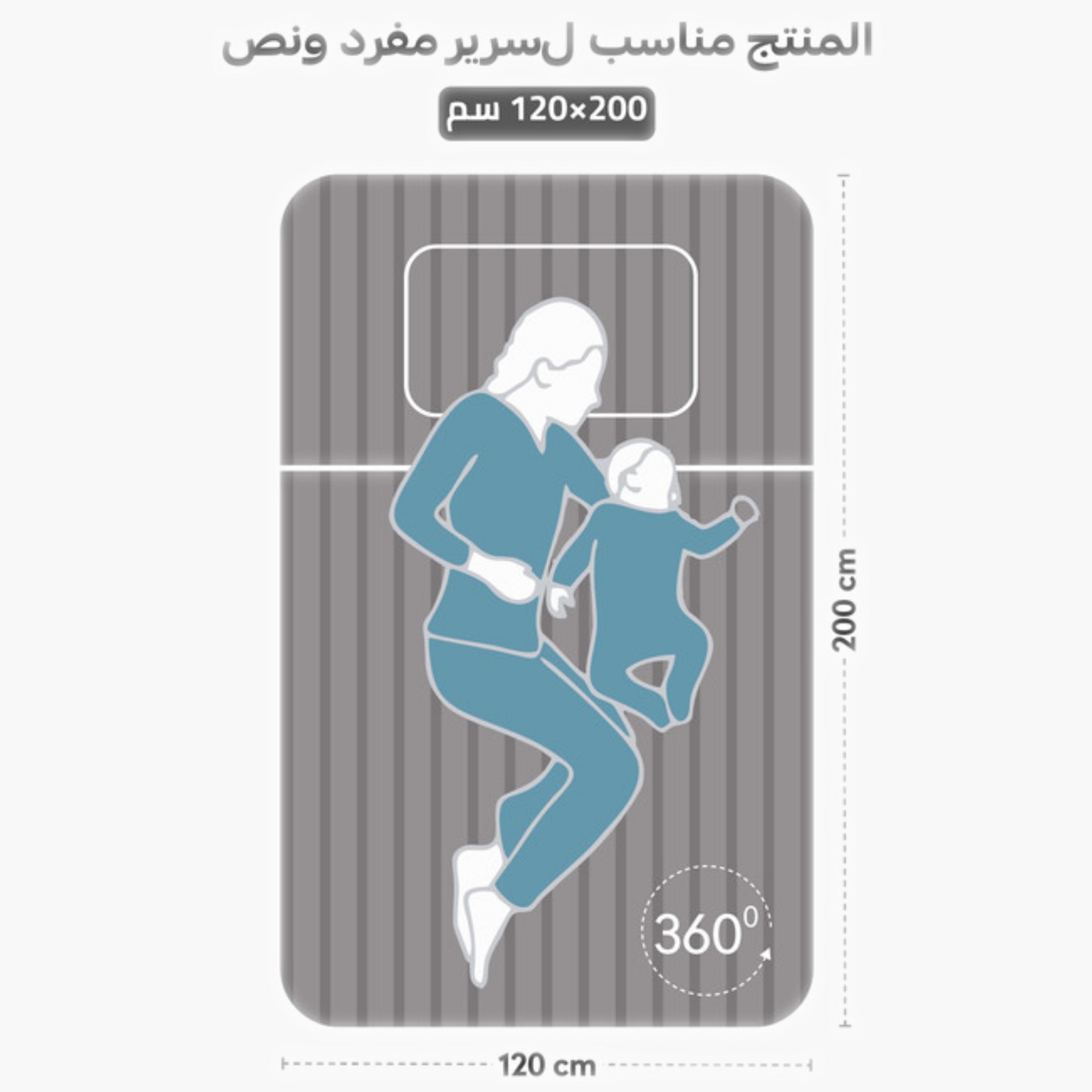 طقم شرشف مطاطي مخطط-household-bedding-sheetsandpillowcases-fittedsheets-image-4
