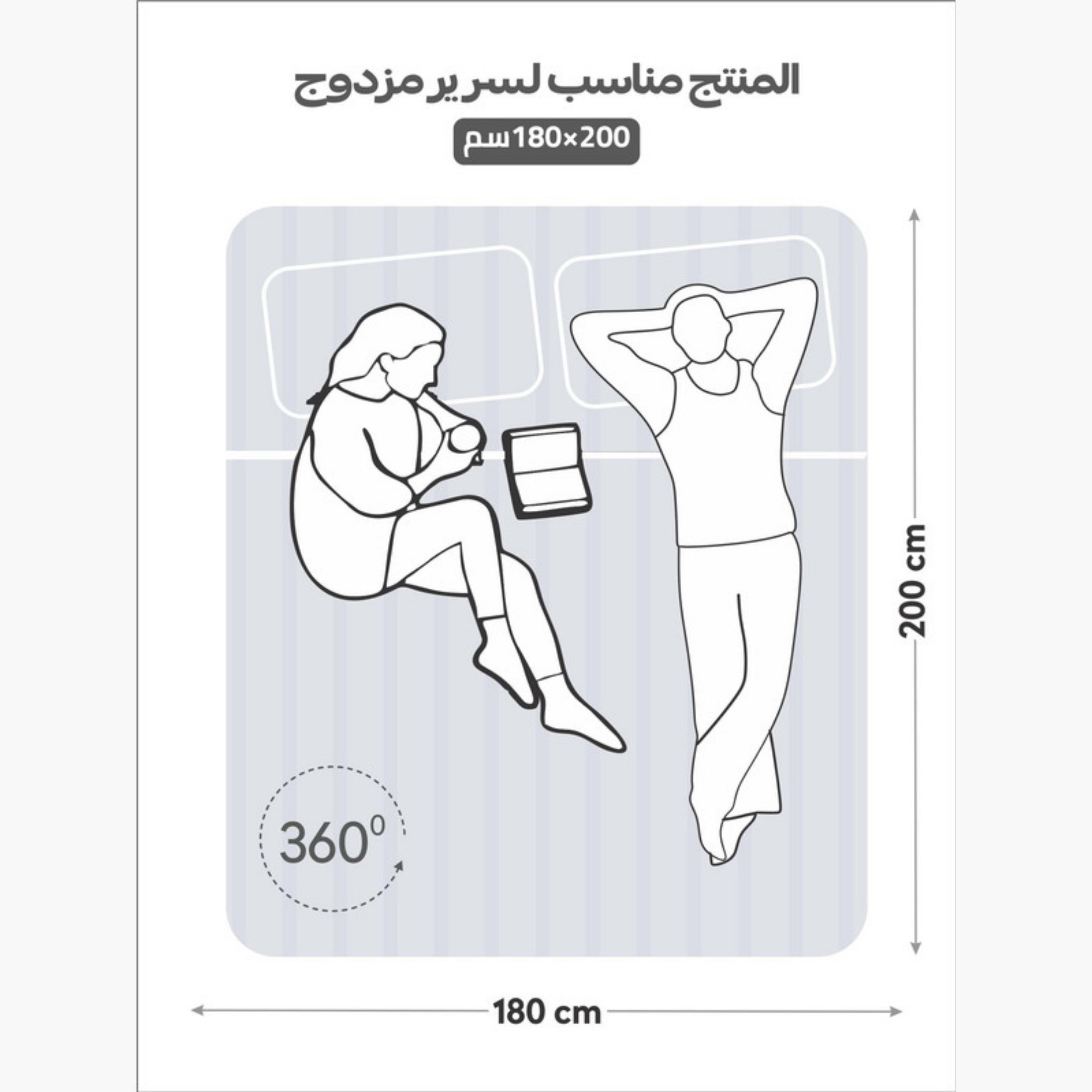 طقم شرشف مطاطي مخطط-household-bedding-sheetsandpillowcases-fittedsheets-image-2