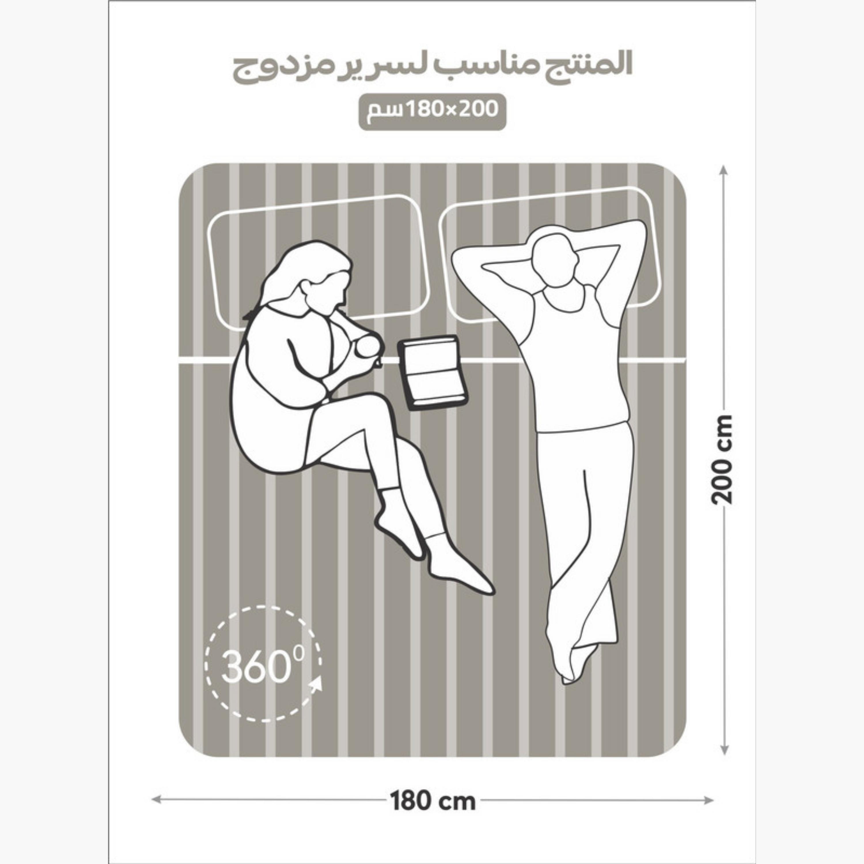 طقم شرشف مطاطي مخطط-household-bedding-sheetsandpillowcases-fittedsheets-image-11