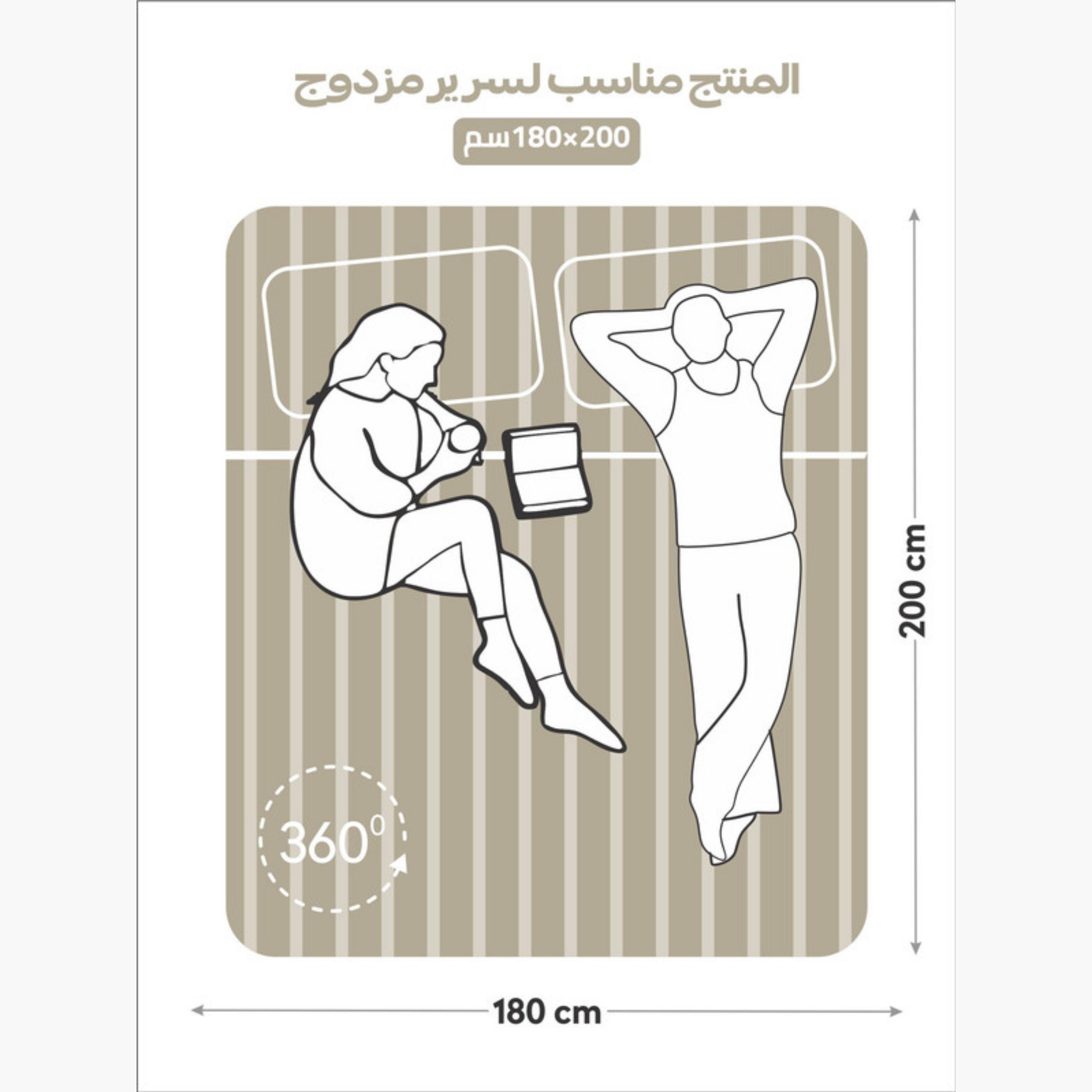 طقم شرشف مطاطي مخطط-household-bedding-sheetsandpillowcases-fittedsheets-image-36