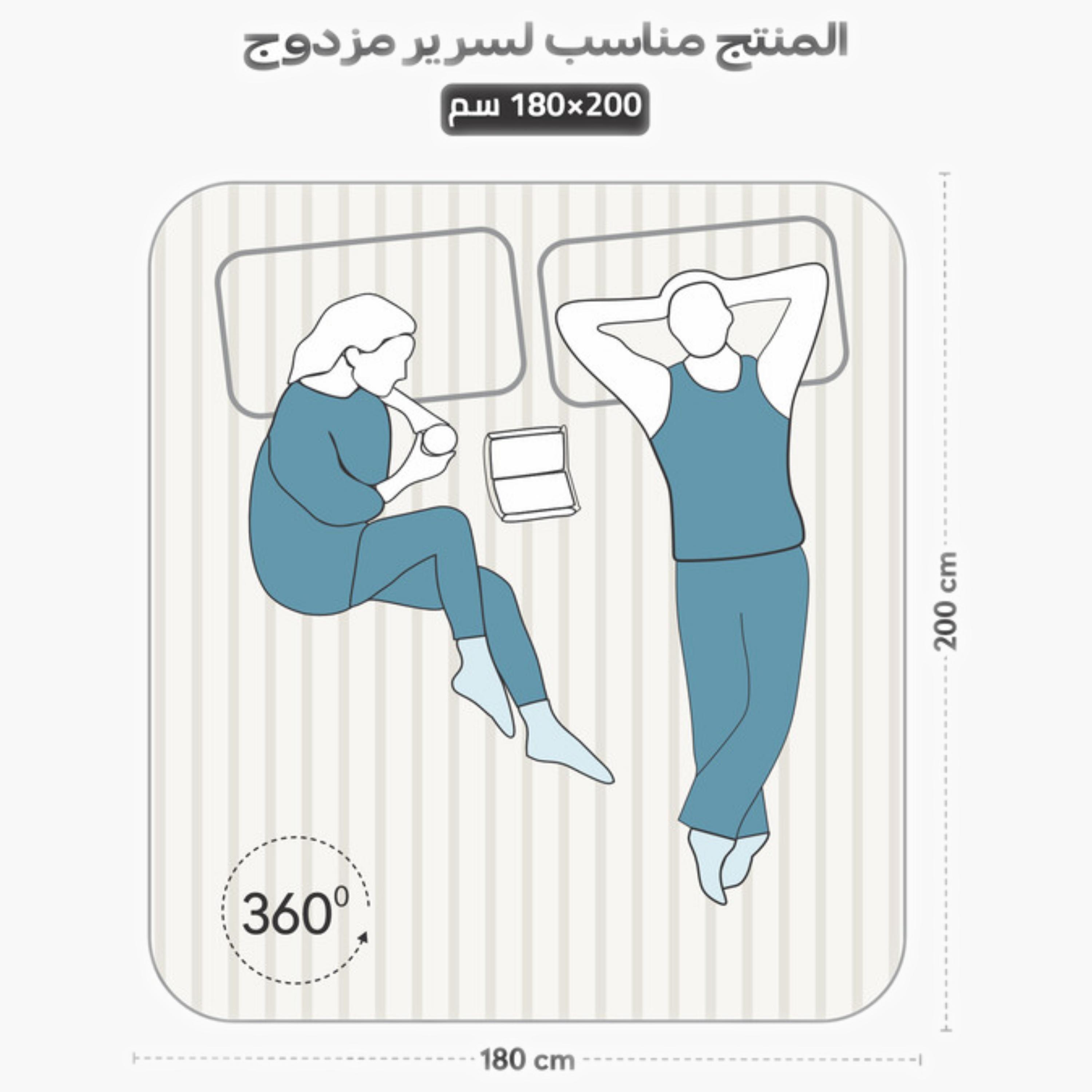 طقم شرشف مطاطي مخطط-household-bedding-sheetsandpillowcases-fittedsheets-image-14