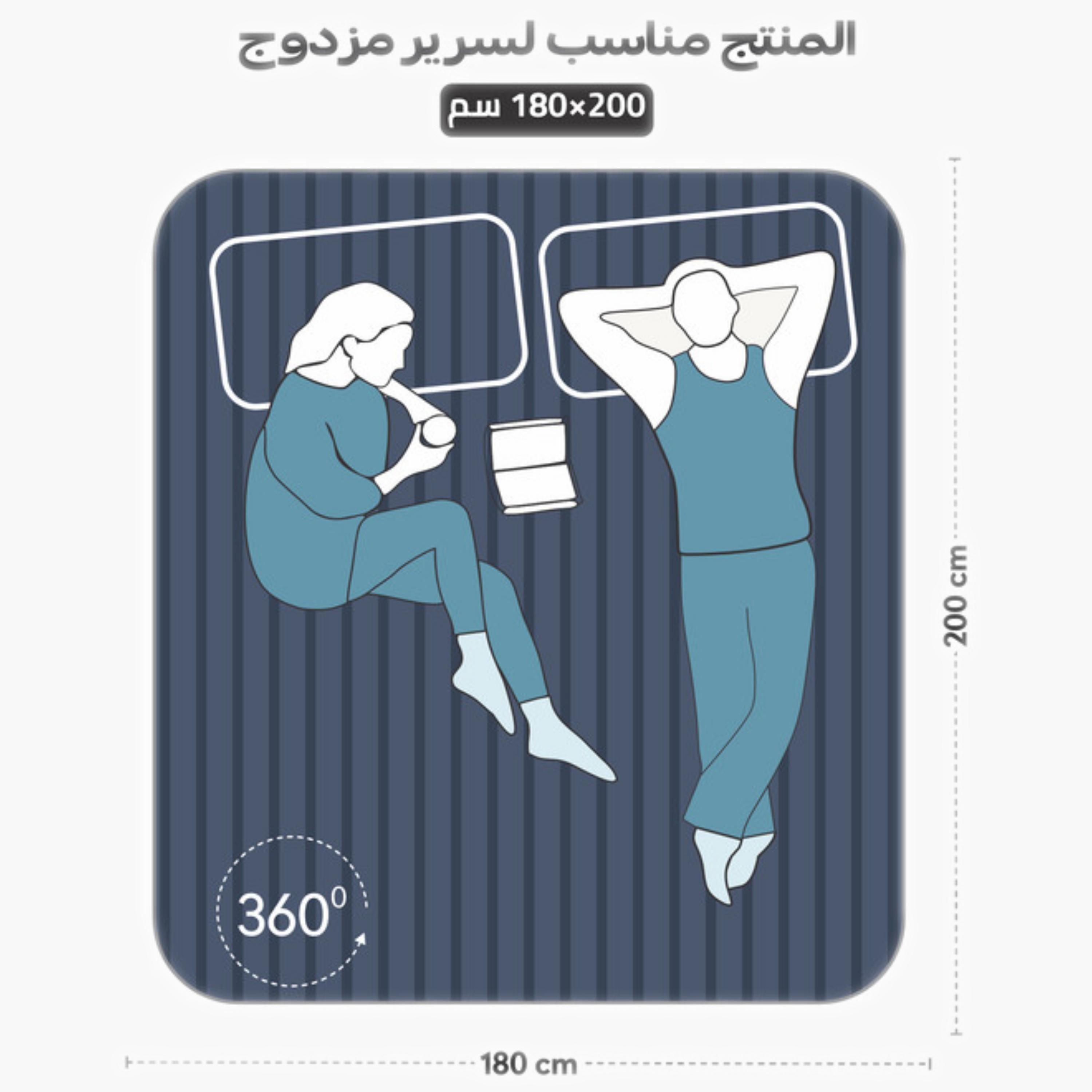 طقم شرشف مطاطي مخطط-household-bedding-sheetsandpillowcases-fittedsheets-image-57