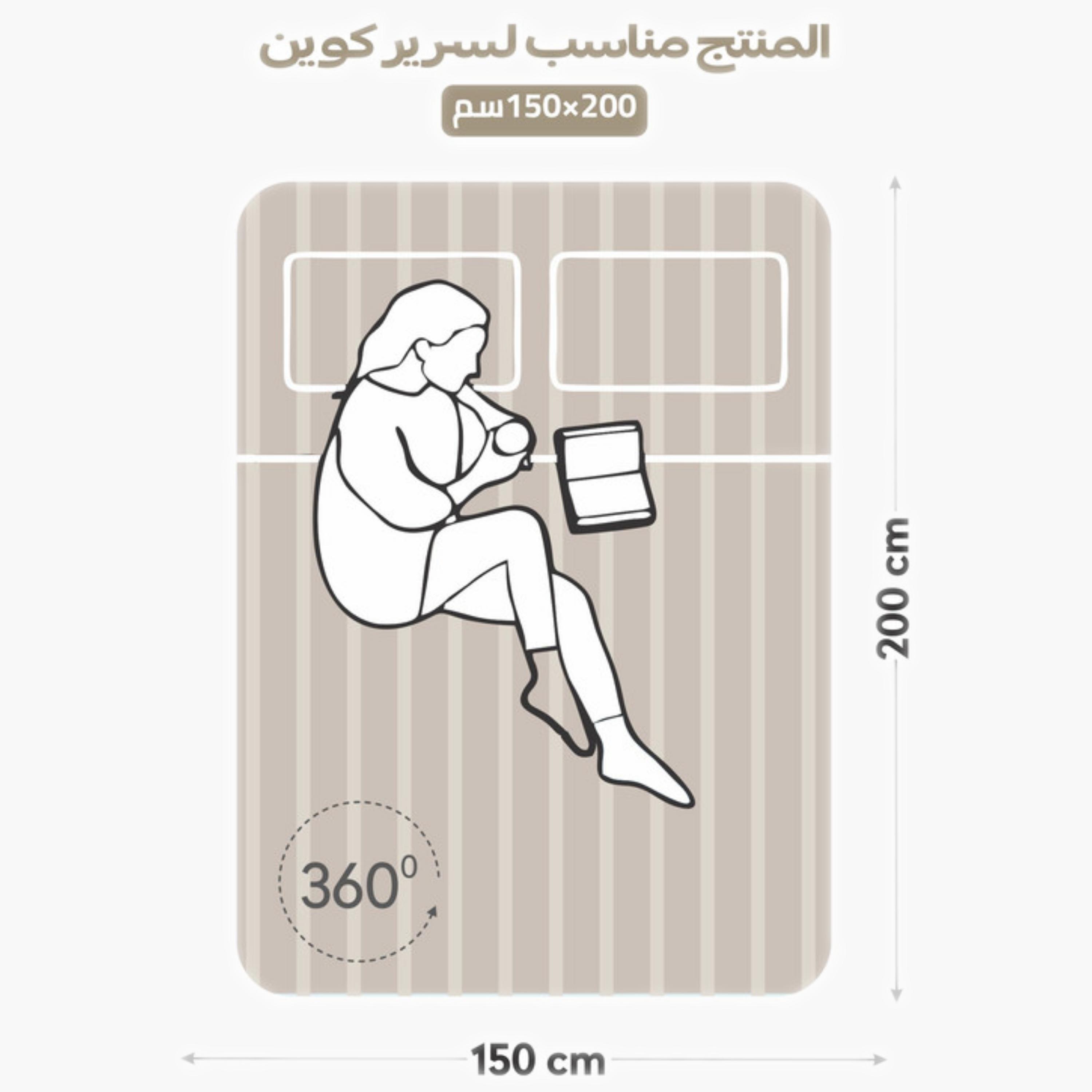 طقم شرشف مطاطي مخطط-household-bedding-sheetsandpillowcases-fittedsheets-image-61