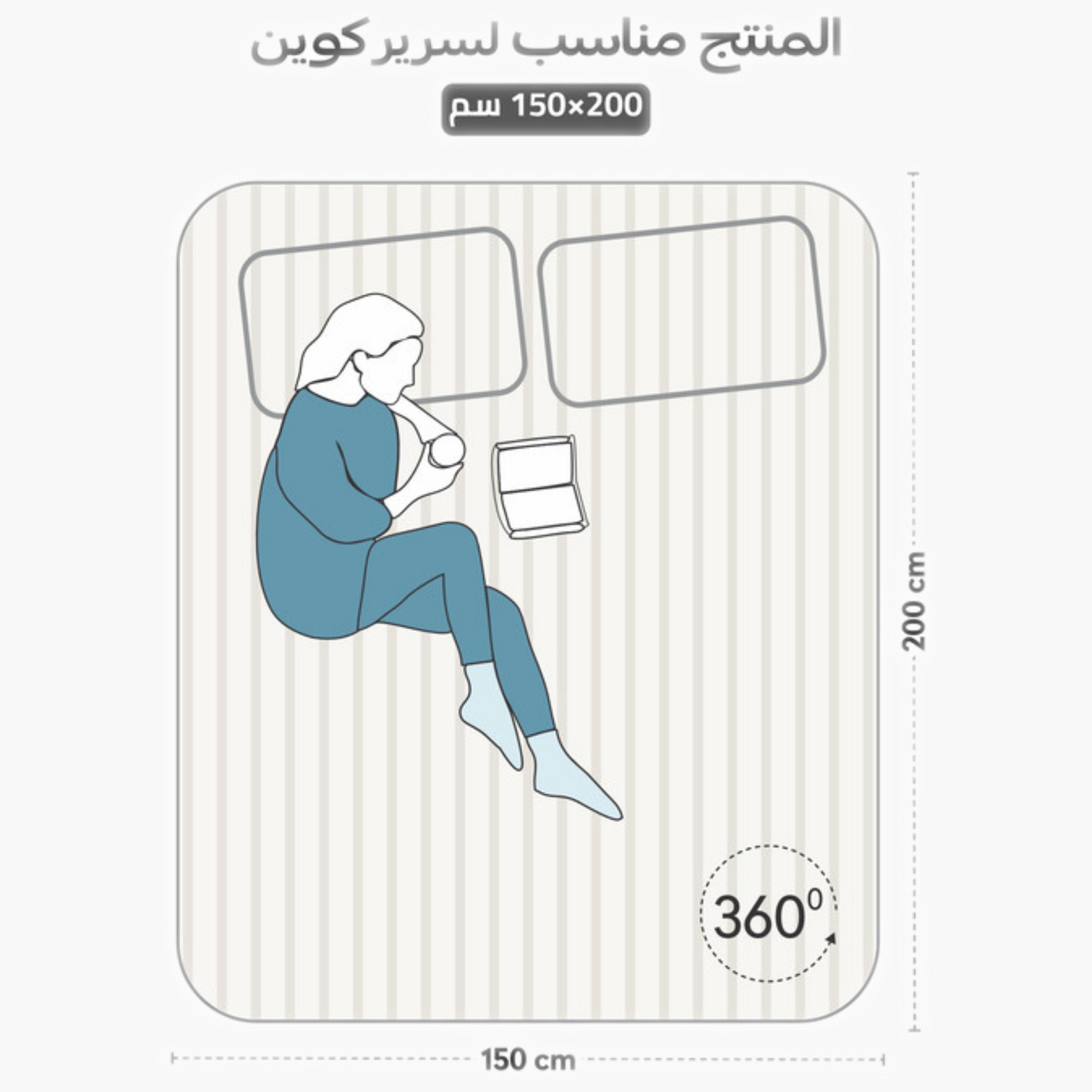 طقم شرشف مطاطي مخطط-household-bedding-sheetsandpillowcases-fittedsheets-image-71