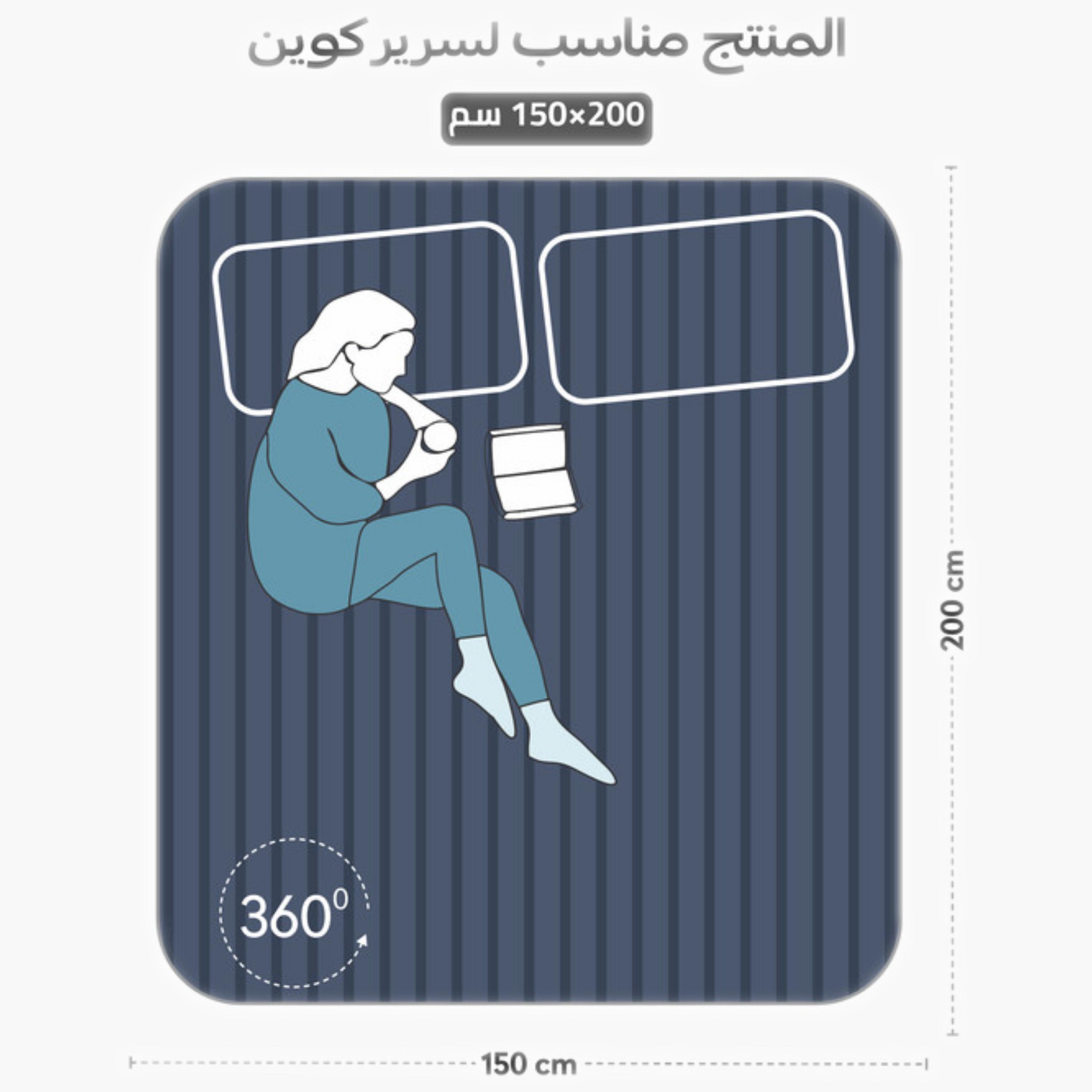 طقم شرشف مطاطي مخطط-household-bedding-sheetsandpillowcases-fittedsheets-image-22