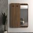 Shopndesign Wooden Sliding Wall Mirror with Hooks - 110x45 cm-InfluencerCodes_Ramadan26_All_20012026-image-1