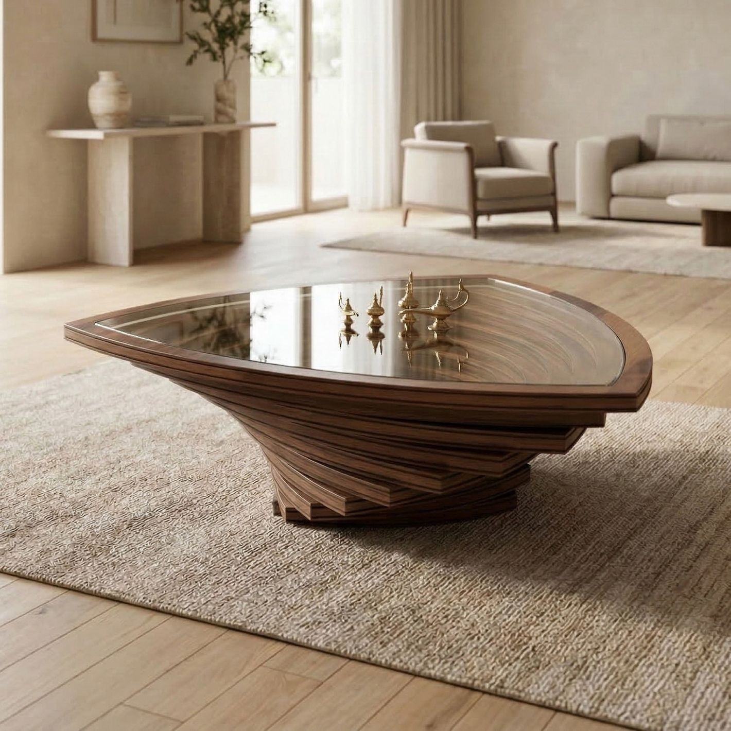 Shop Midas Glass Top Coffee Table | Homecentre UAE