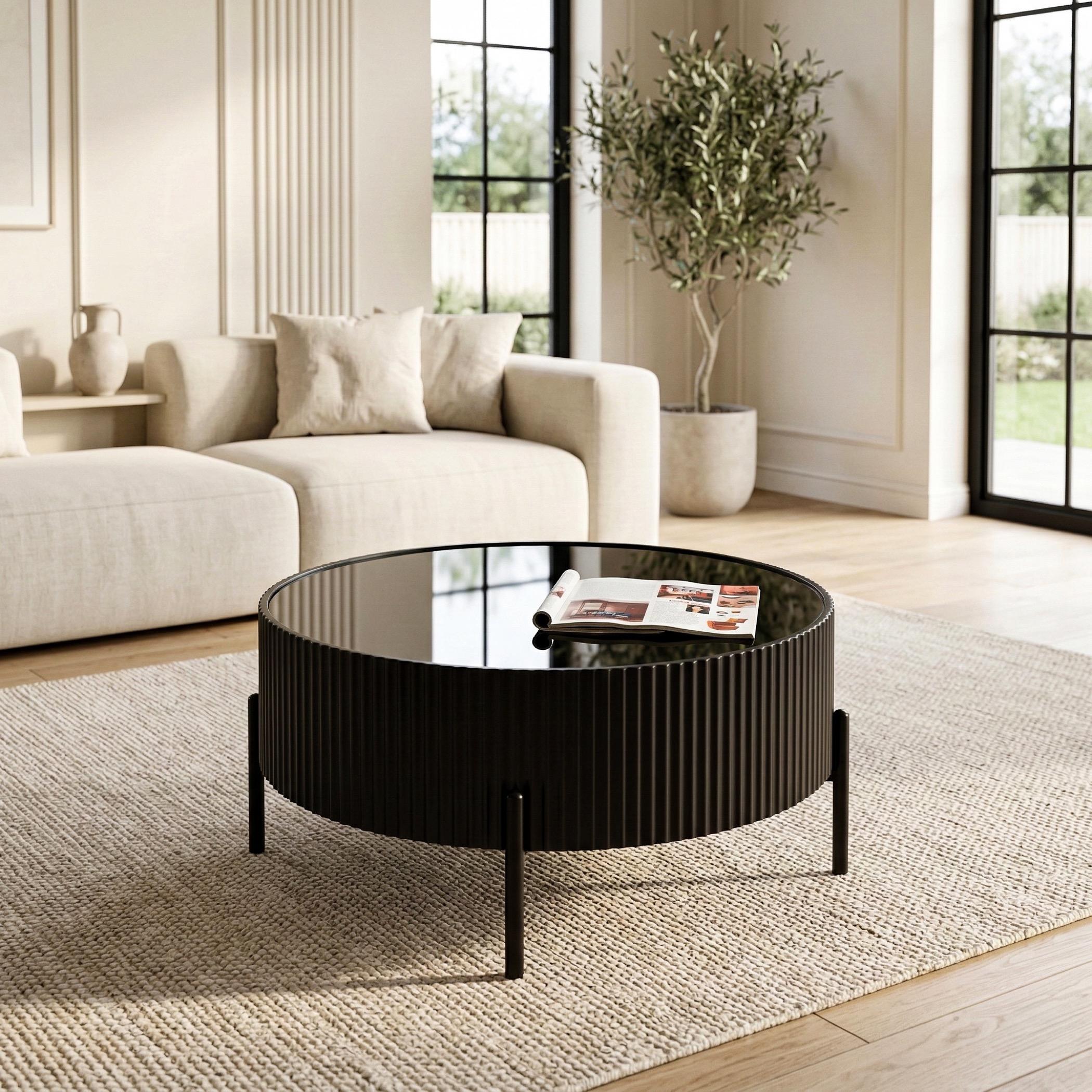 Myra Glass Top Coffee Table