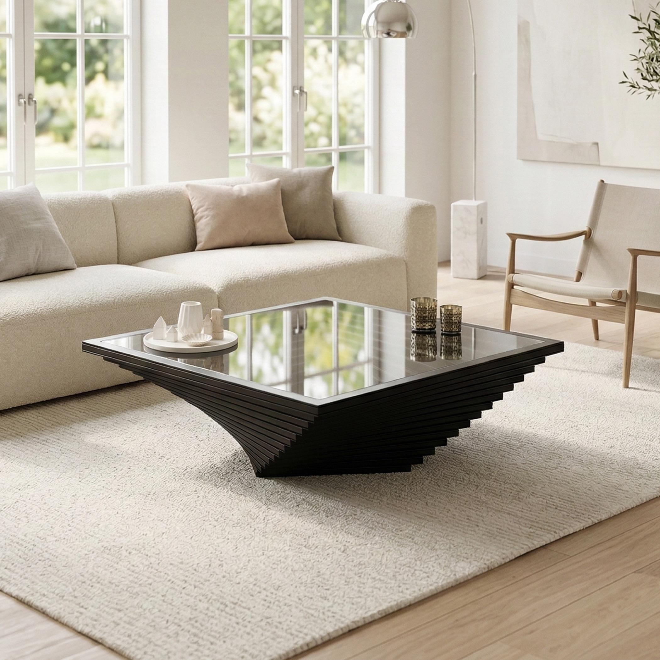 Nile Glass Top Coffee Table
