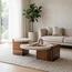 Supreme 2-Piece Travertine Top and Walnut Base Coffee Table Set-InfluencerCodes_Ramadan26_All_20012026-image-1