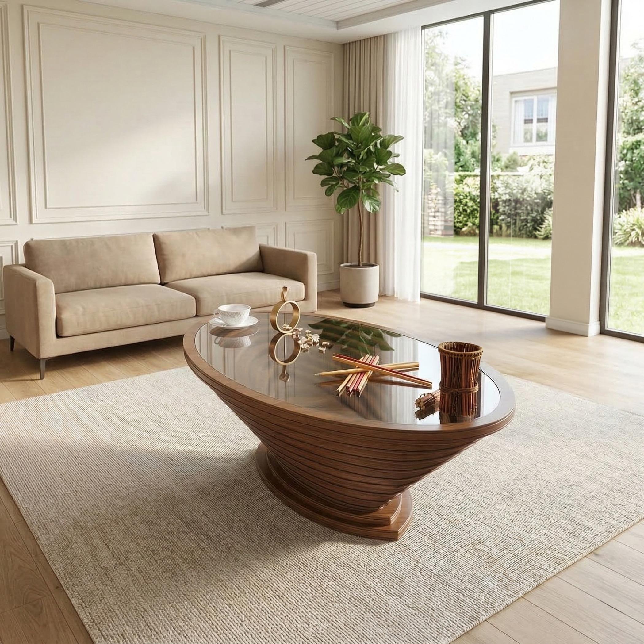 Zaina Glass Top Coffee Table