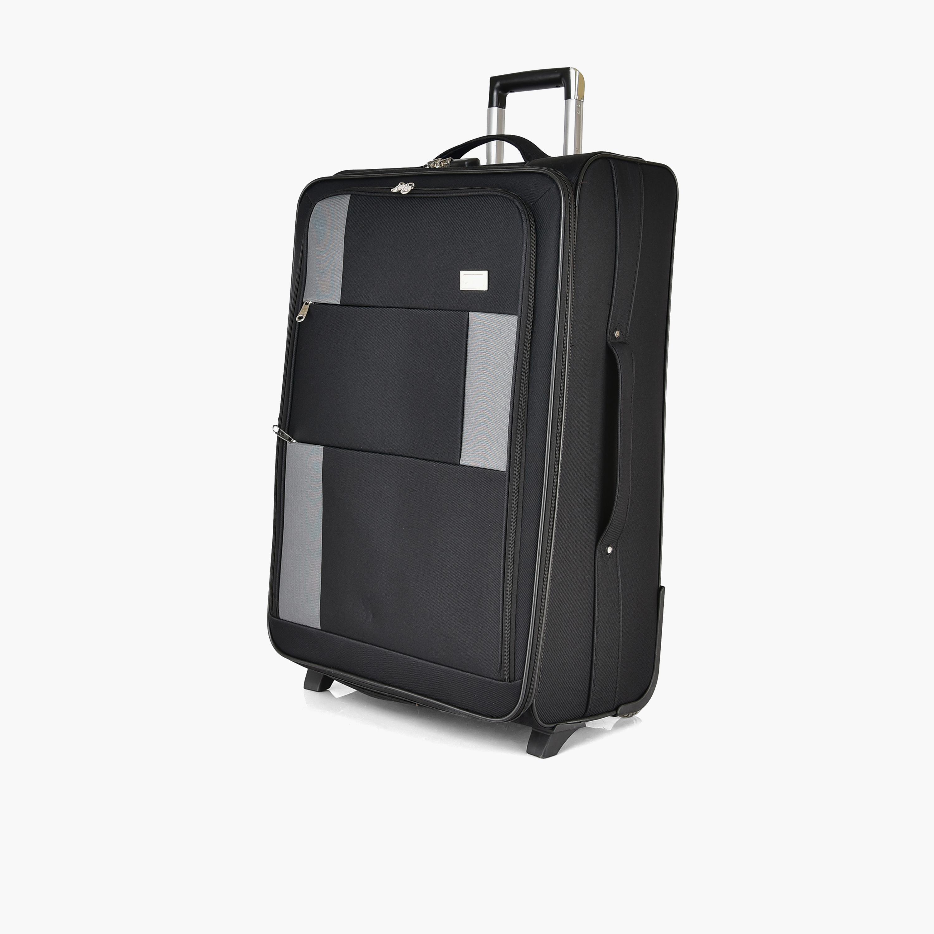 طقم من 4 شنط سفر بعجلتين دوارتين جوانب بوليستر طرية  قفل برقم سري-travel-luggagesandbags-luggage-image-7