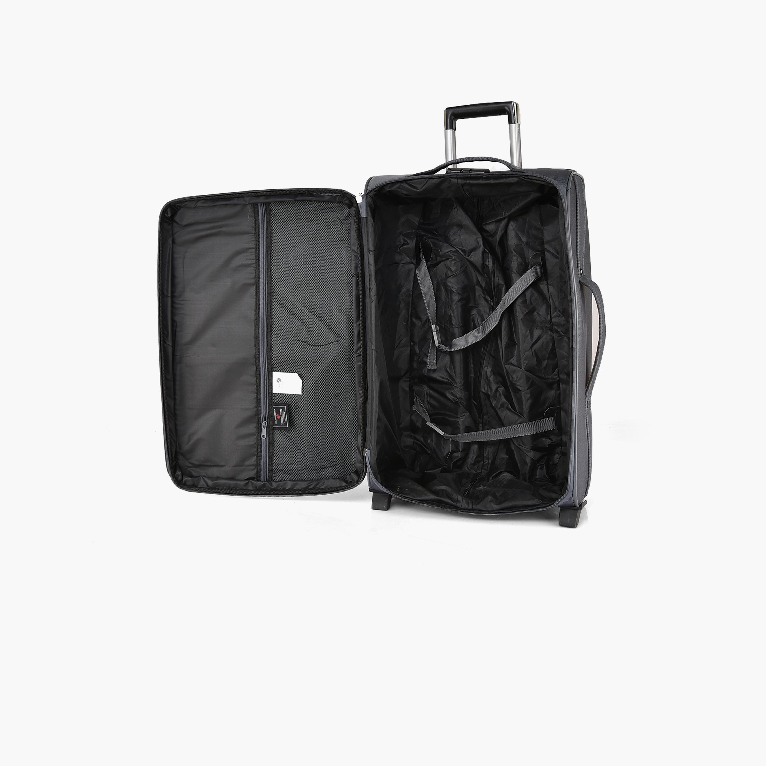 طقم من 4 شنط سفر بعجلتين دوارتين جوانب بوليستر طرية  قفل برقم سري-travel-luggagesandbags-luggage-image-11