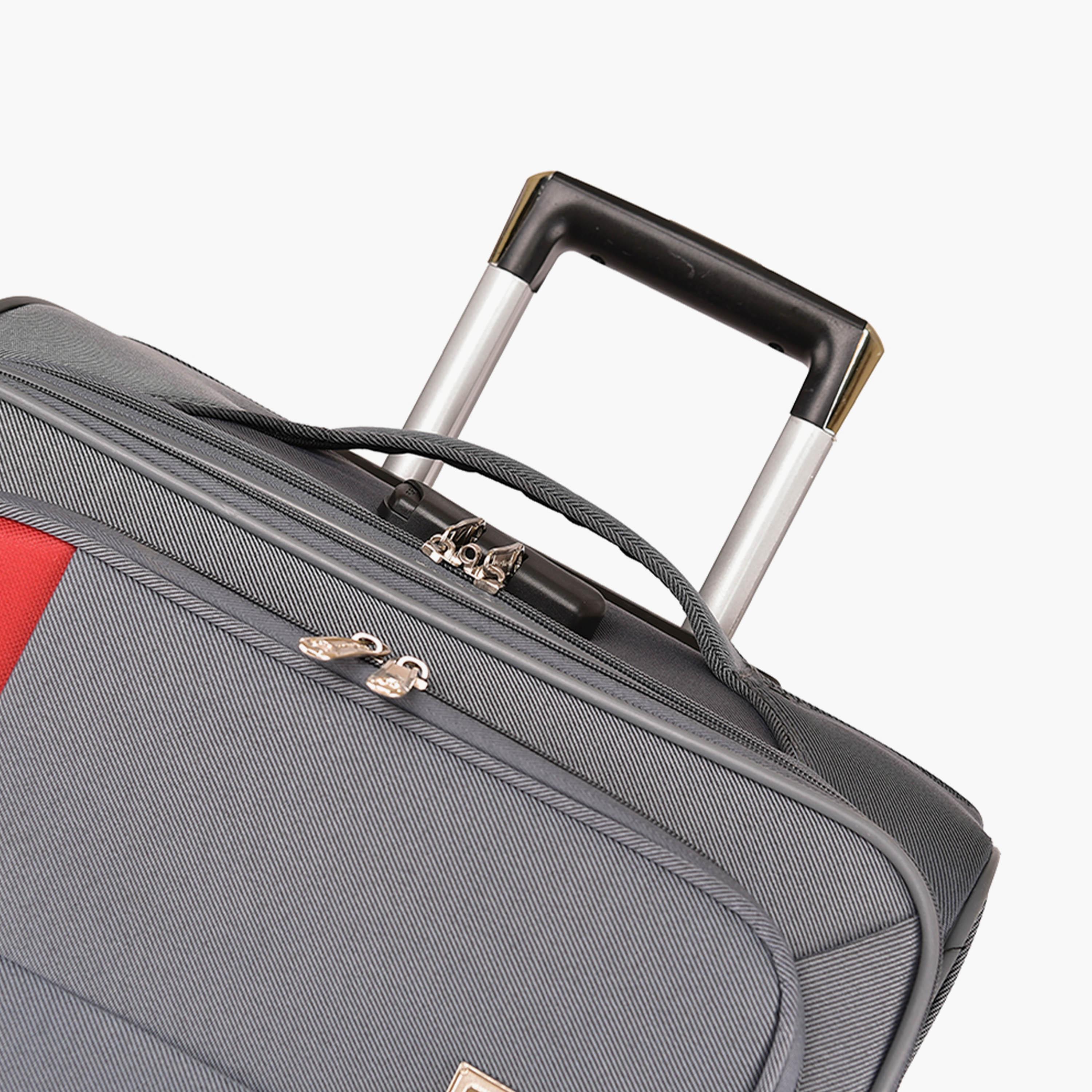 طقم من 4 شنط سفر بعجلتين دوارتين جوانب بوليستر طرية  قفل برقم سري-travel-luggagesandbags-luggage-image-13