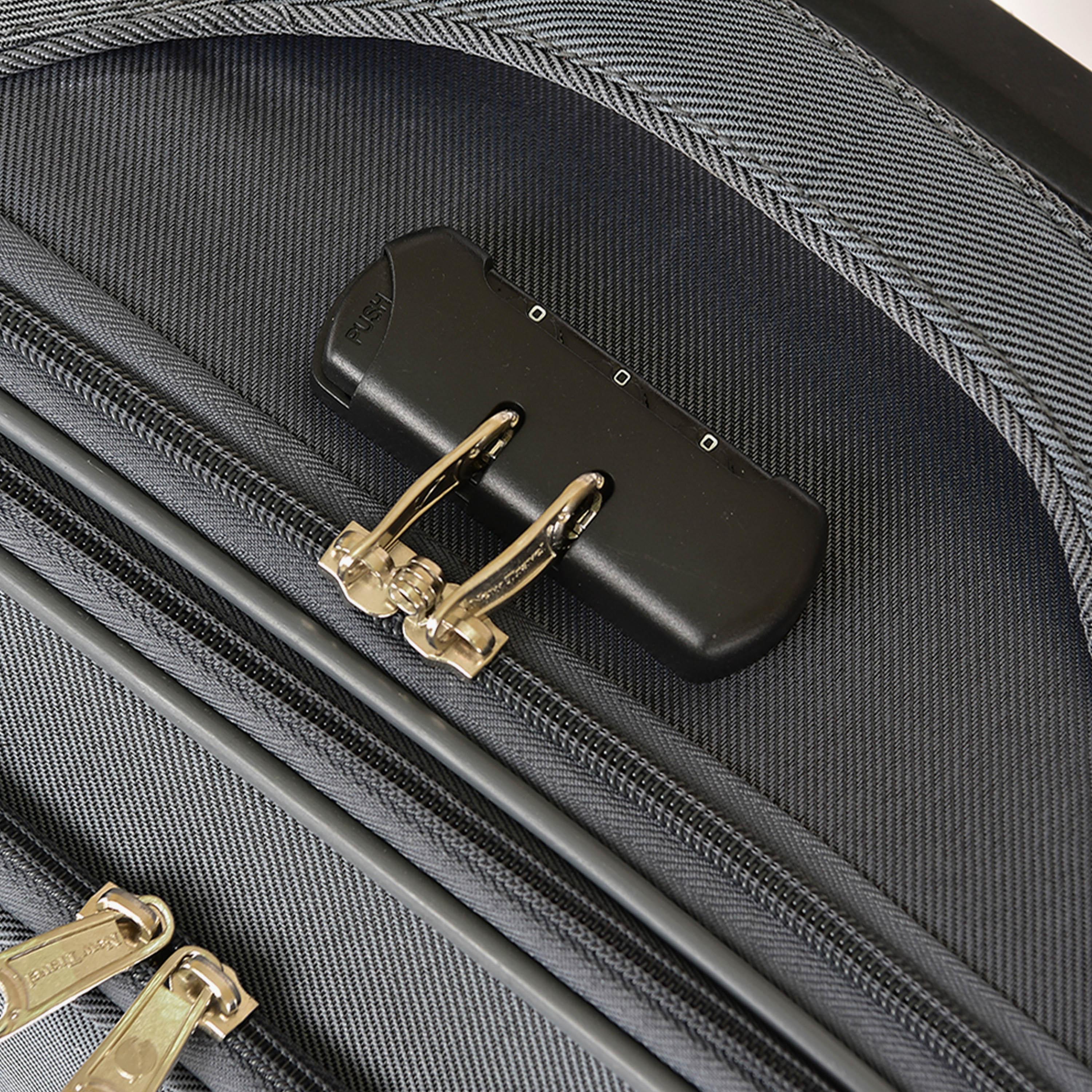 طقم من 4 شنط سفر بعجلتين دوارتين جوانب بوليستر طرية  قفل برقم سري-travel-luggagesandbags-luggage-image-14