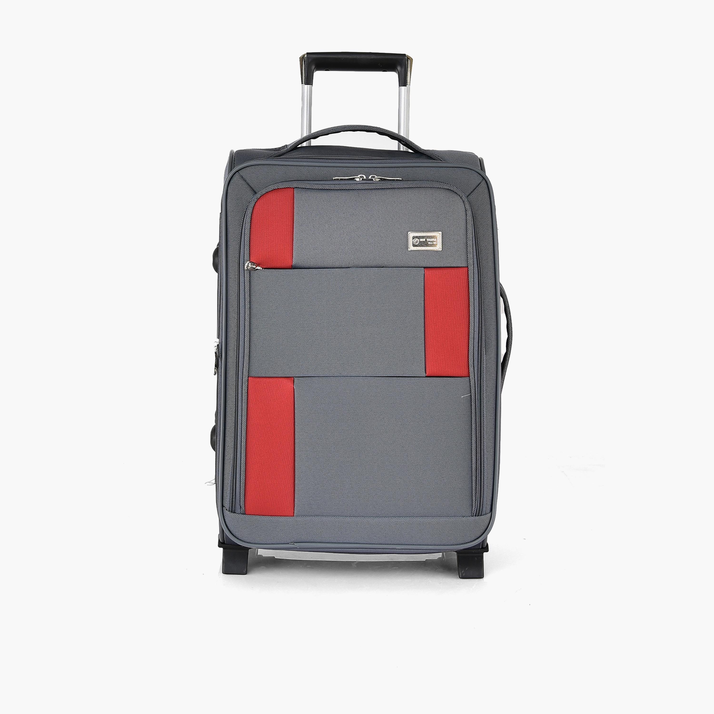 طقم من 4 شنط سفر بعجلتين دوارتين جوانب بوليستر طرية  قفل برقم سري-travel-luggagesandbags-luggage-image-4