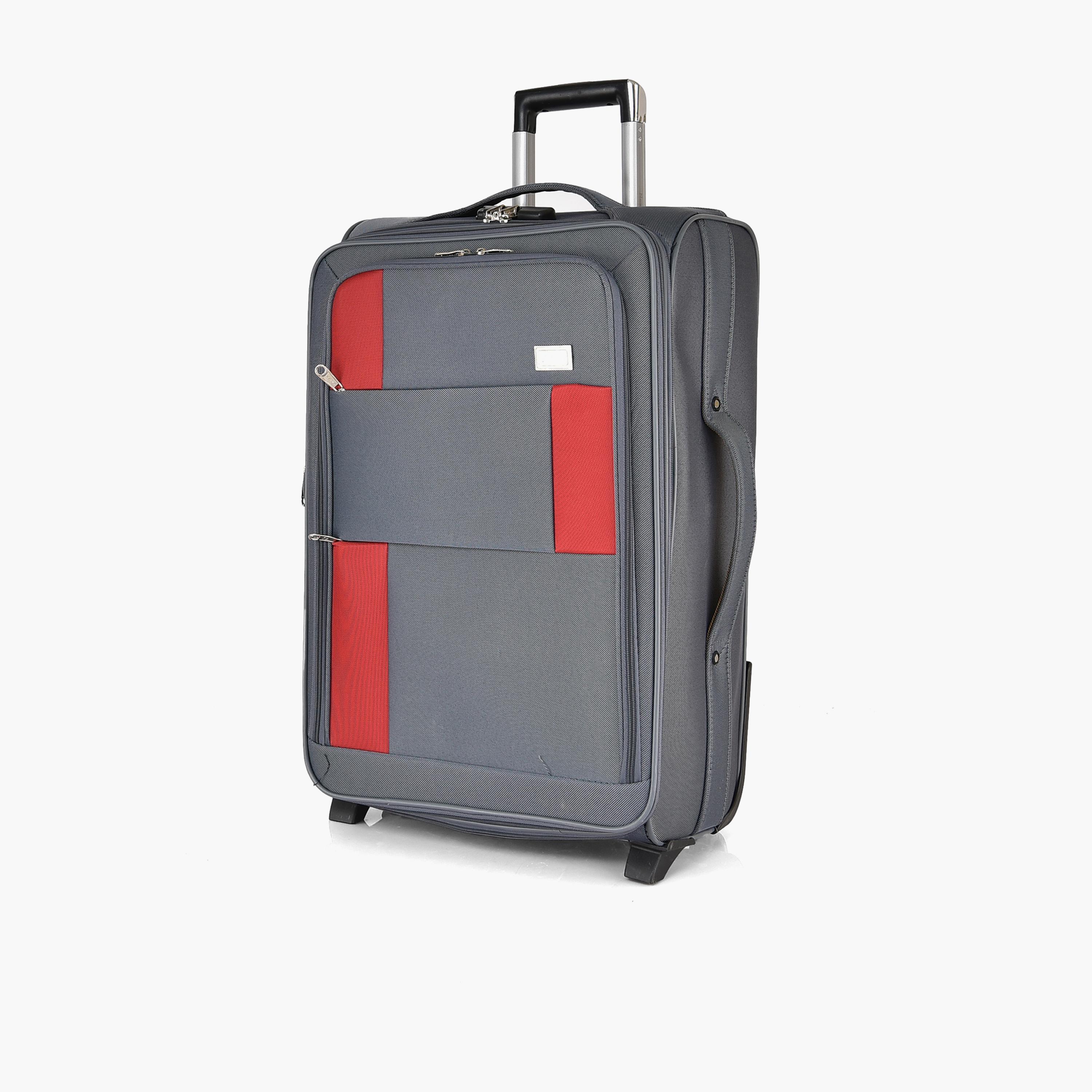 طقم من 4 شنط سفر بعجلتين دوارتين جوانب بوليستر طرية  قفل برقم سري-travel-luggagesandbags-luggage-image-8