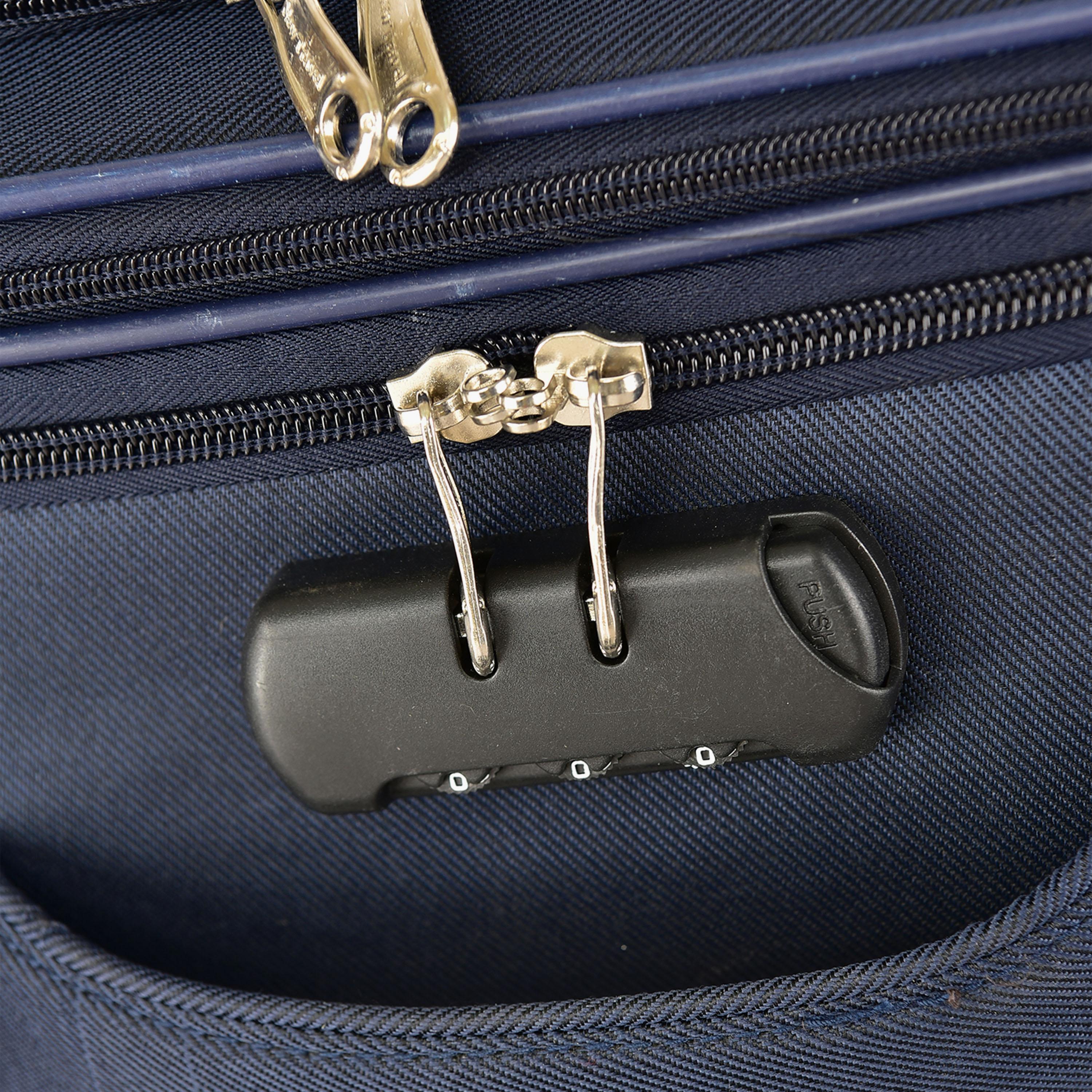 طقم من 4 شنط سفر بعجلتين دوارتين جوانب بوليستر طرية  قفل برقم سري-travel-luggagesandbags-luggage-image-11