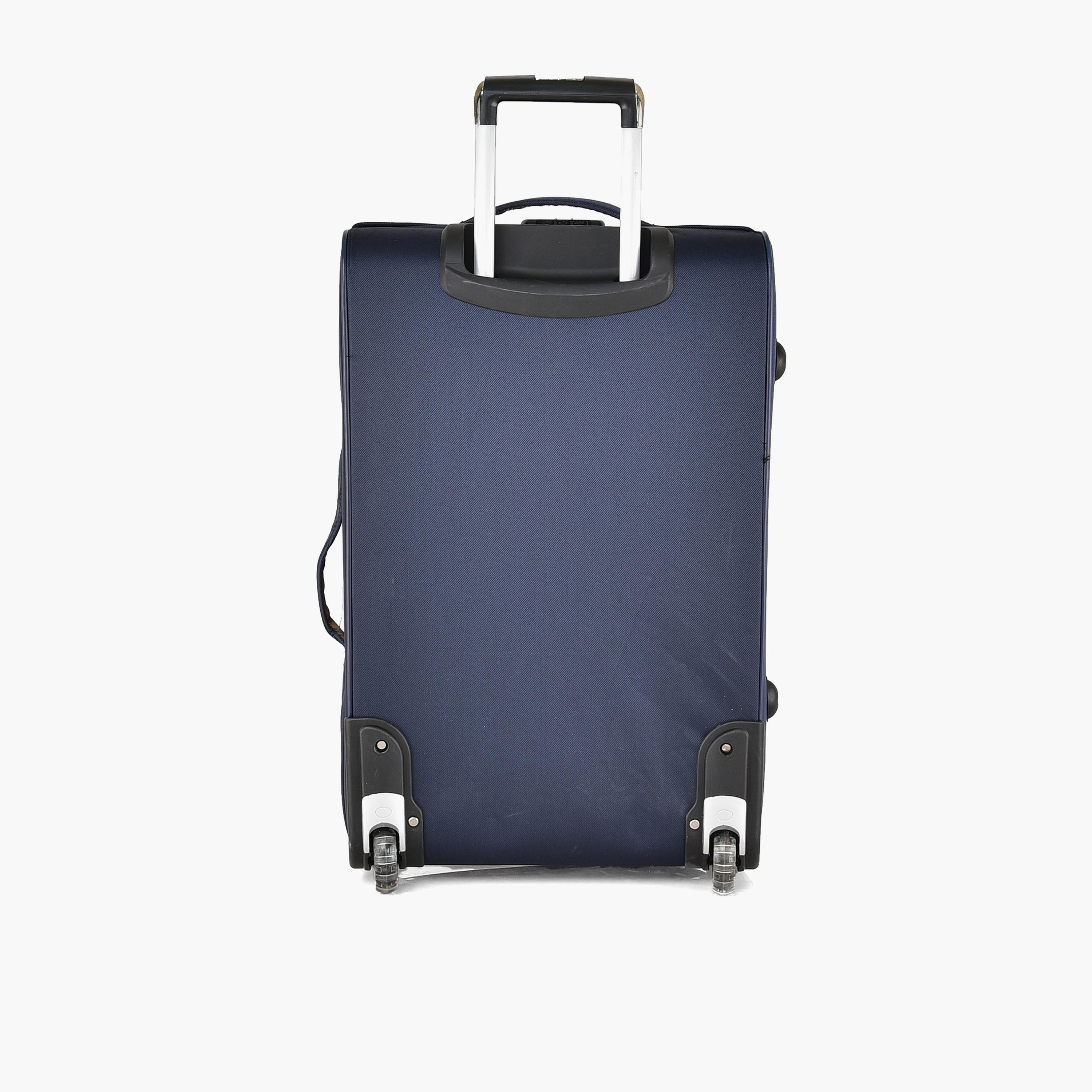 طقم من 4 شنط سفر بعجلتين دوارتين جوانب بوليستر طرية  قفل برقم سري-travel-luggagesandbags-luggage-image-6