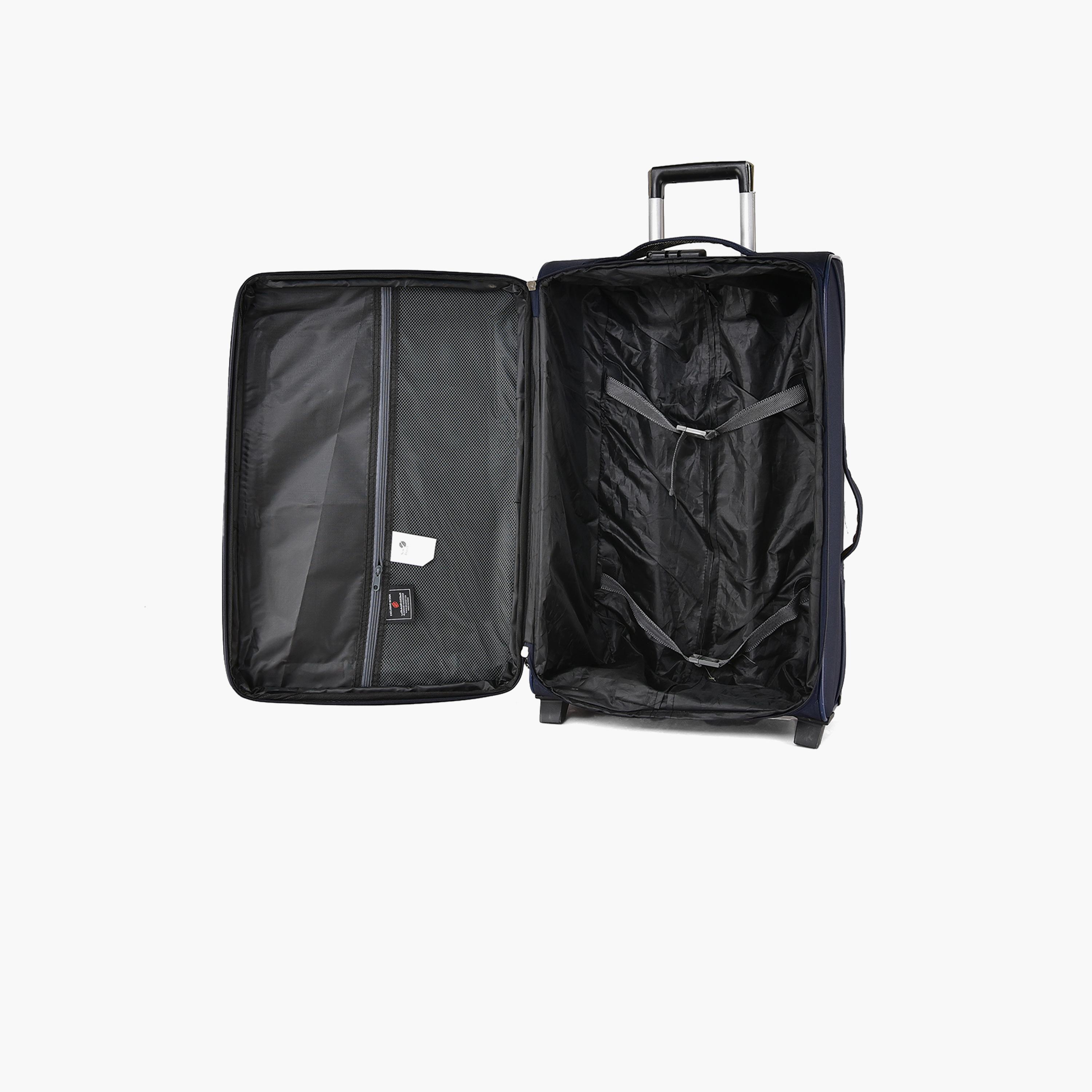 طقم من 4 شنط سفر بعجلتين دوارتين جوانب بوليستر طرية  قفل برقم سري-travel-luggagesandbags-luggage-image-8