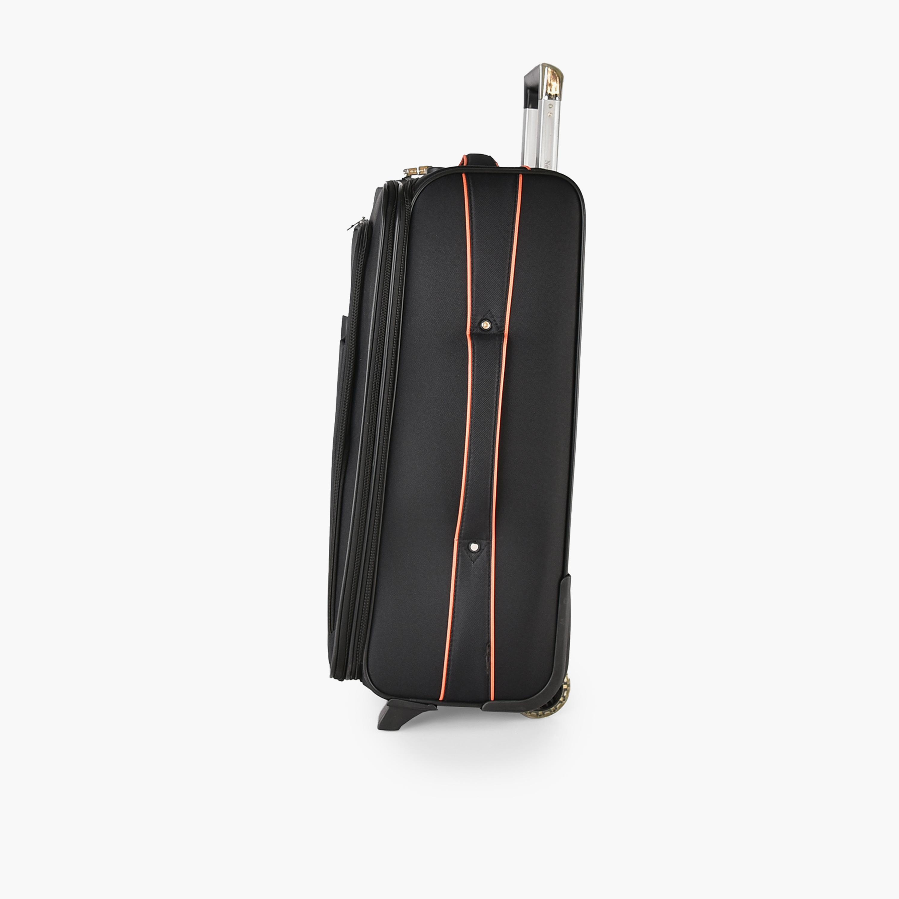 New Travel Set of 4 Polyester Soft Sided 2-Wheeler Inline Trolley Bag with Combination Lock-travel-luggagesandbags-luggage-image-10