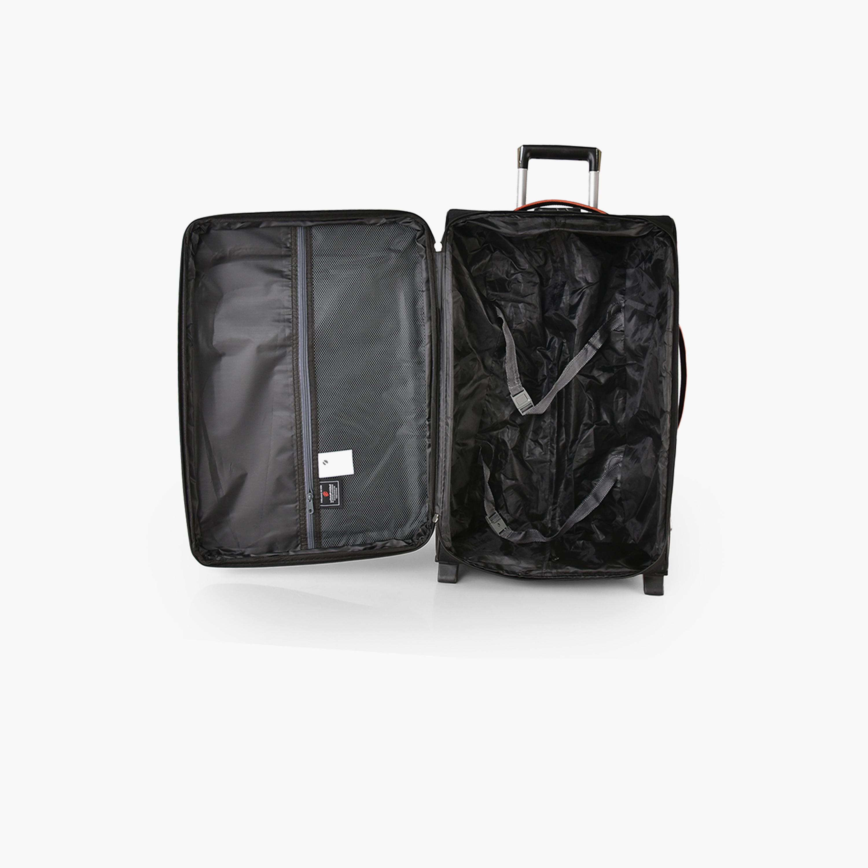 New Travel Set of 4 Polyester Soft Sided 2-Wheeler Inline Trolley Bag with Combination Lock-travel-luggagesandbags-luggage-image-11