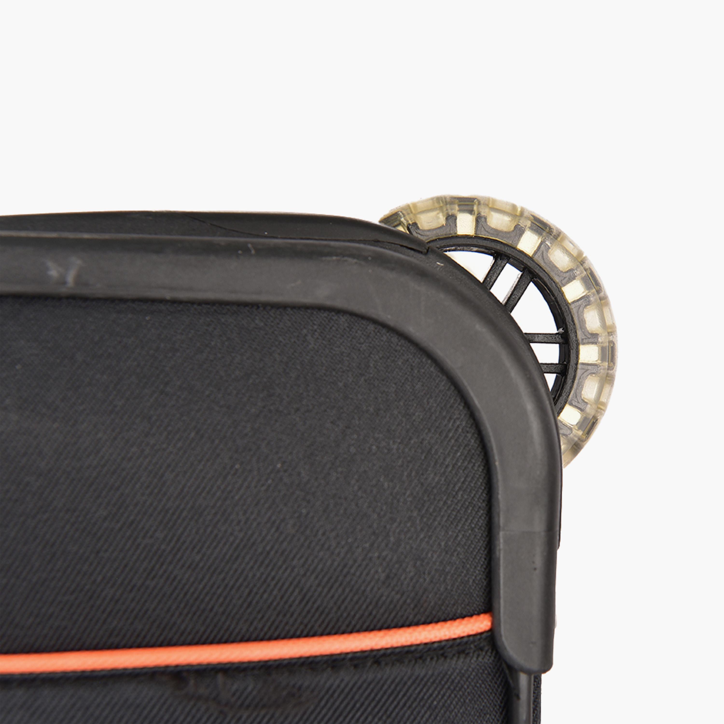 New Travel Set of 4 Polyester Soft Sided 2-Wheeler Inline Trolley Bag with Combination Lock-travel-luggagesandbags-luggage-image-12