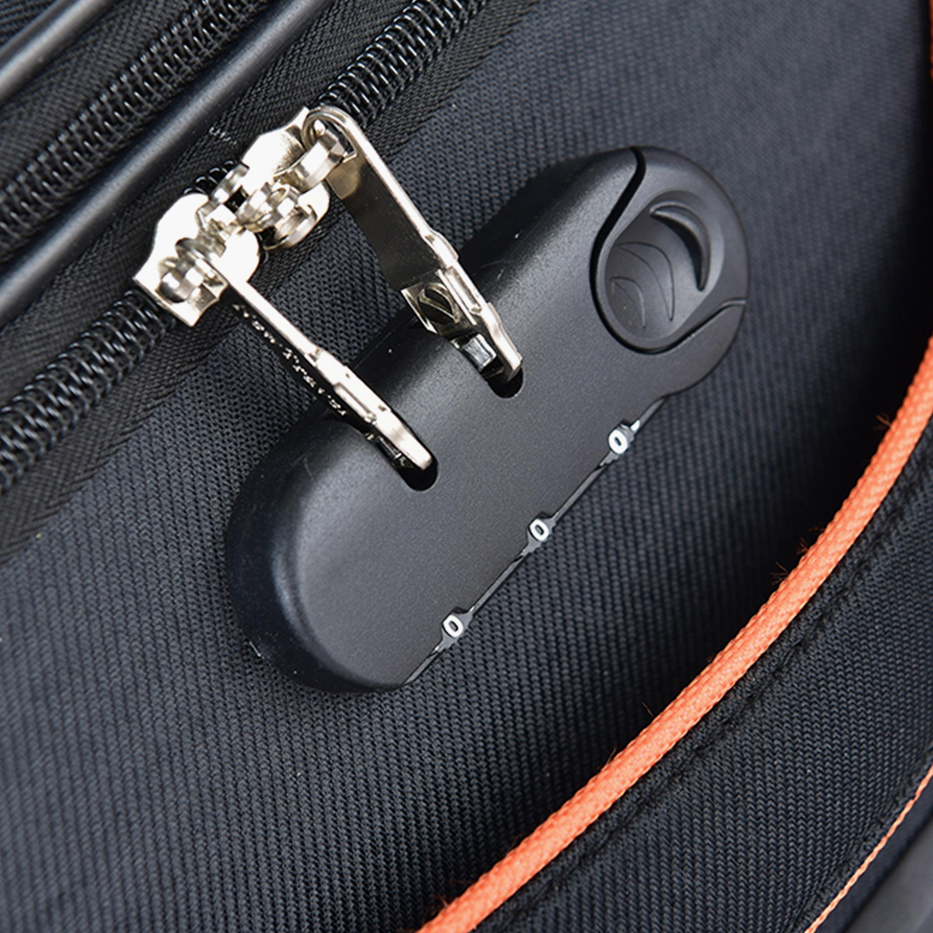 New Travel Set of 4 Polyester Soft Sided 2-Wheeler Inline Trolley Bag with Combination Lock-travel-luggagesandbags-luggage-image-14
