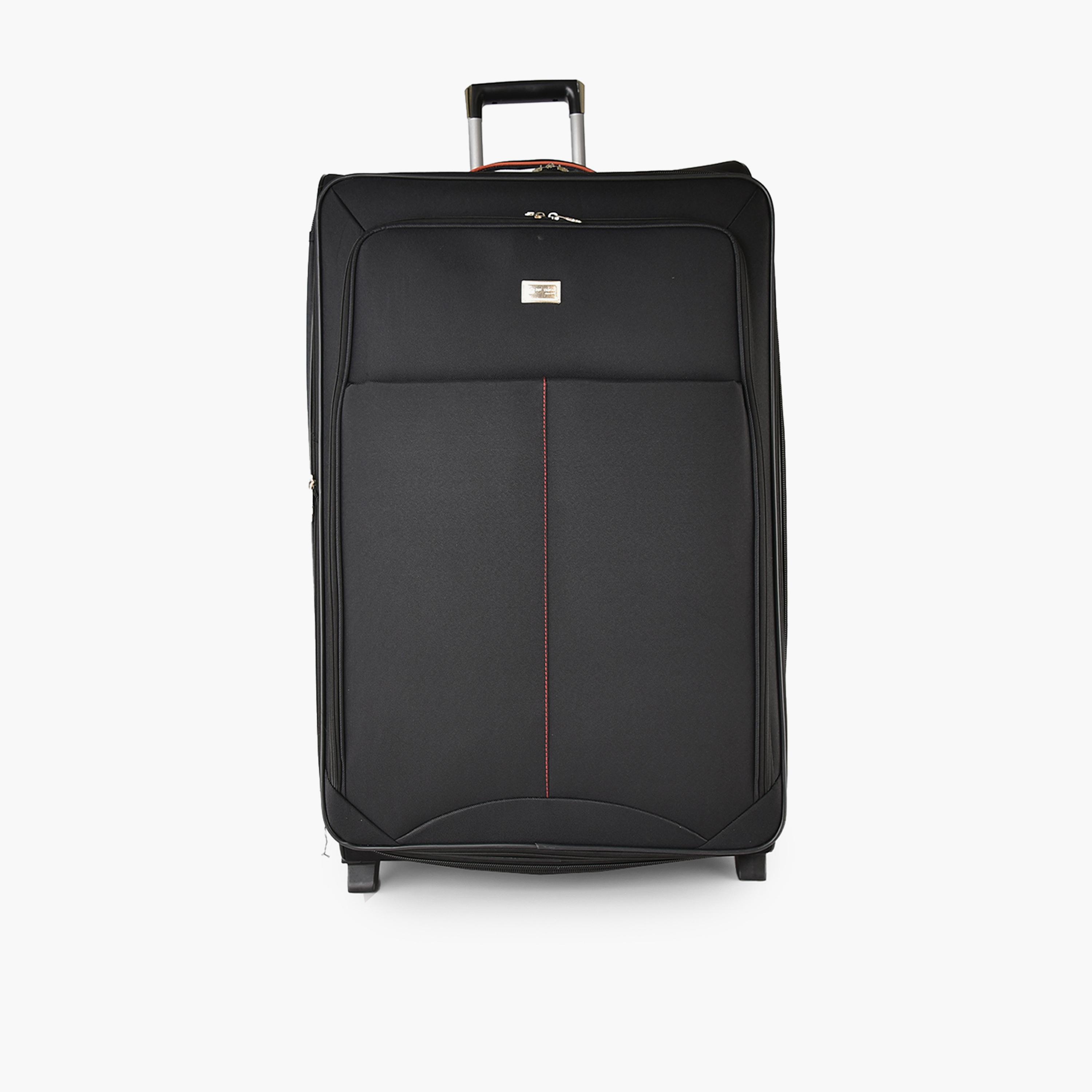 New Travel Set of 4 Polyester Soft Sided 2-Wheeler Inline Trolley Bag with Combination Lock-travel-luggagesandbags-luggage-image-4