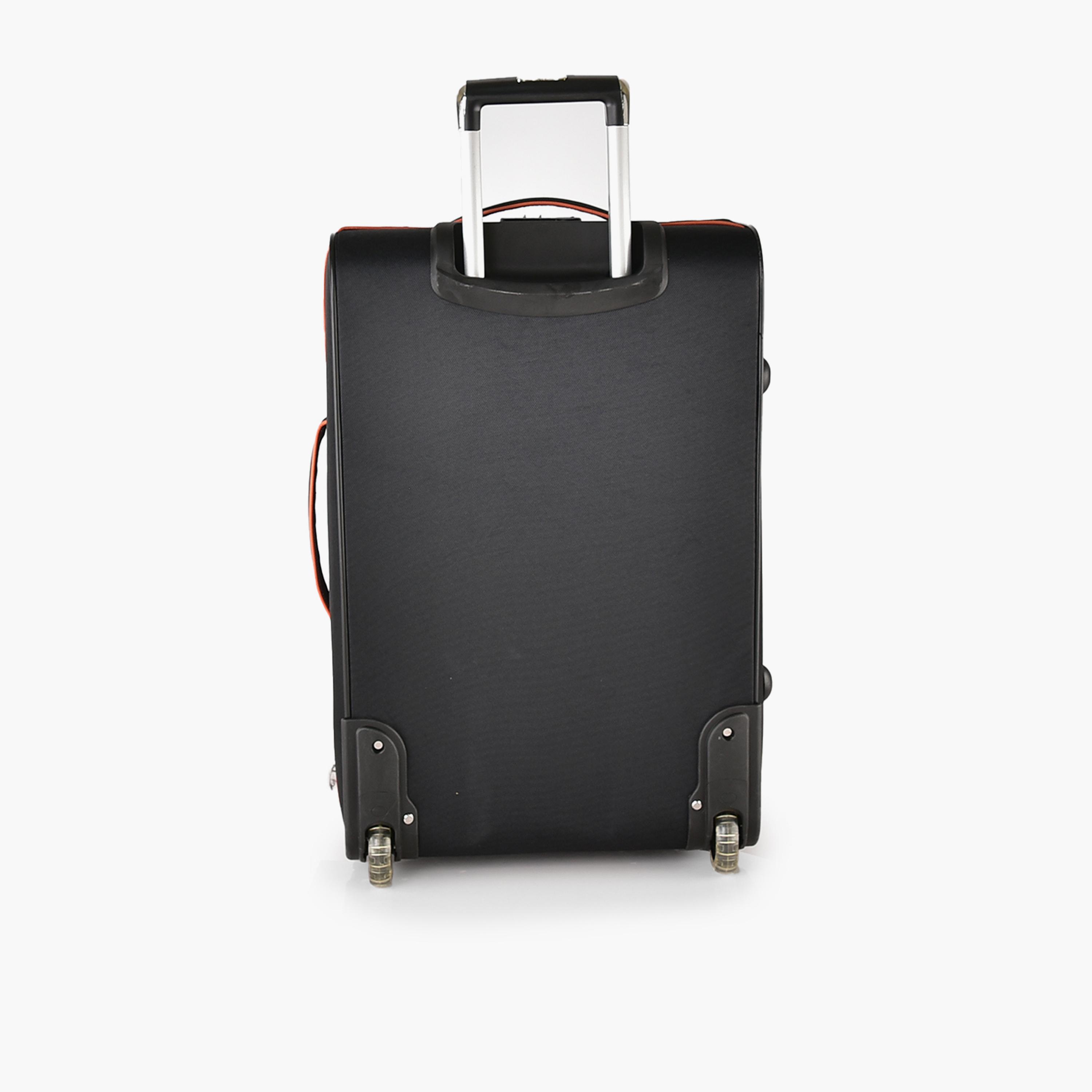 New Travel Set of 4 Polyester Soft Sided 2-Wheeler Inline Trolley Bag with Combination Lock-travel-luggagesandbags-luggage-image-9