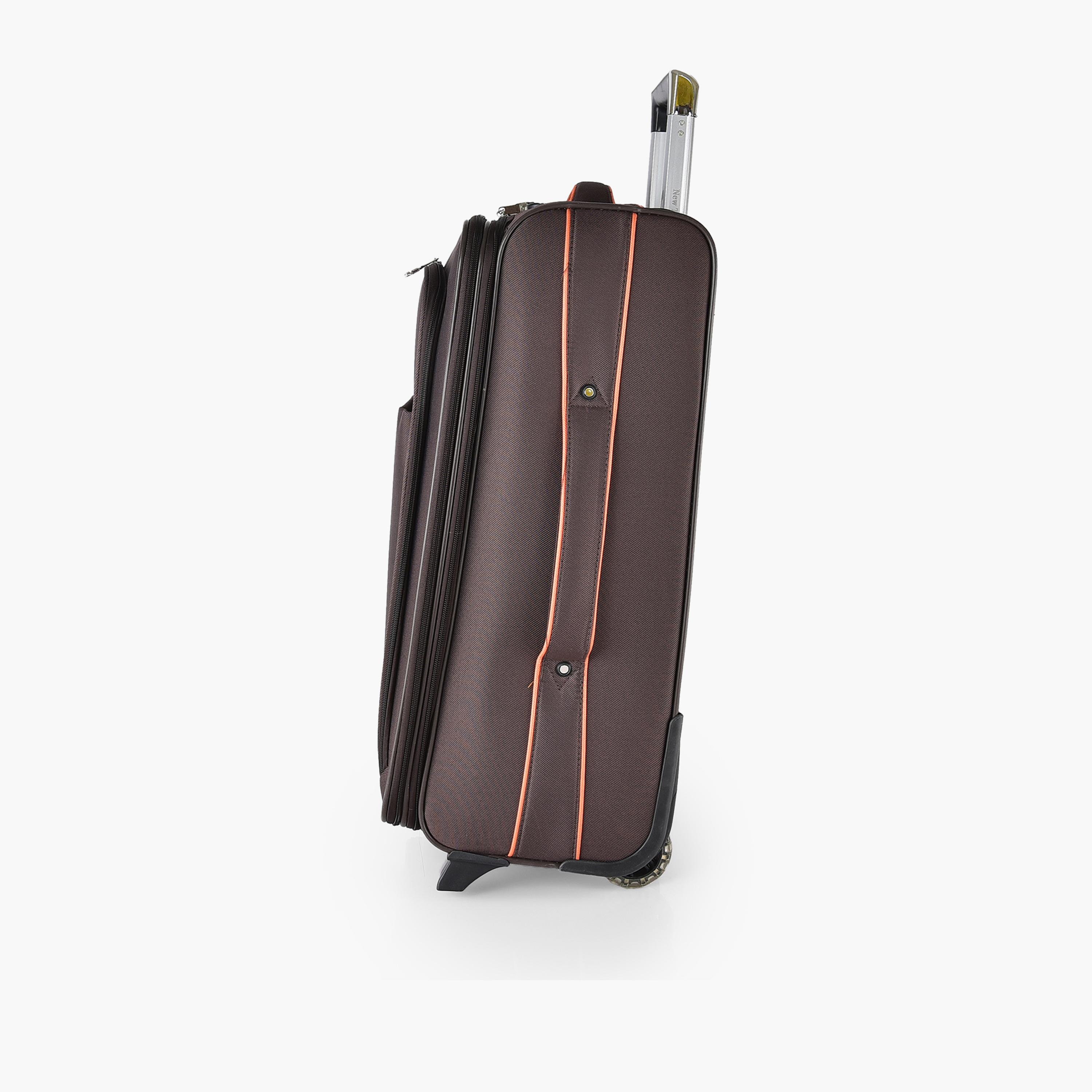 New Travel Set of 4 Polyester Soft Sided 2-Wheeler Inline Trolley Bag with Combination Lock-travel-luggagesandbags-luggage-image-10