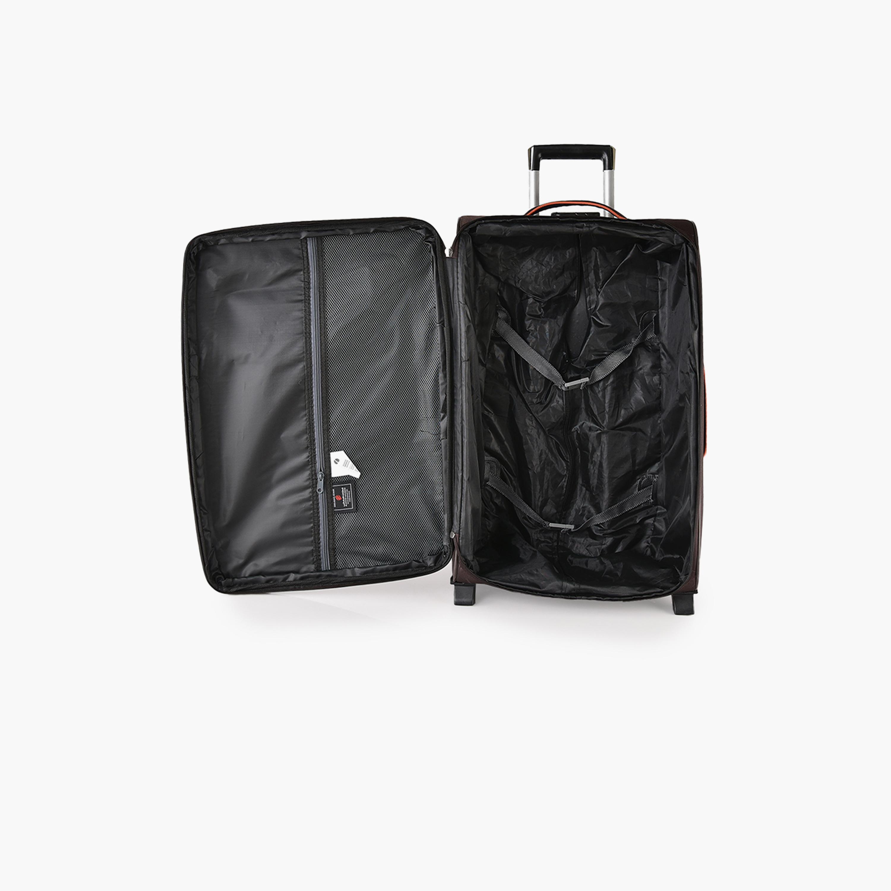 New Travel Set of 4 Polyester Soft Sided 2-Wheeler Inline Trolley Bag with Combination Lock-travel-luggagesandbags-luggage-image-11