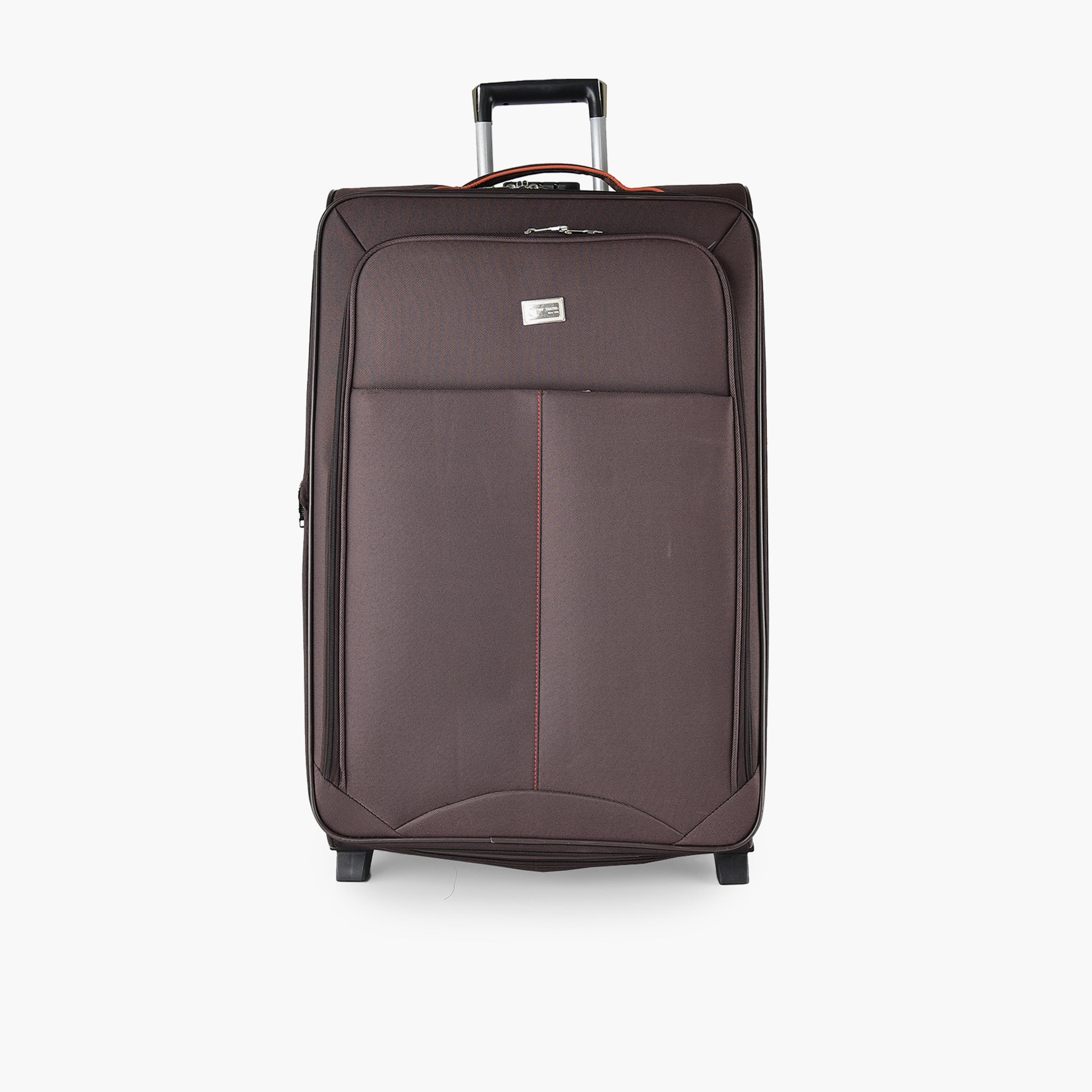 New Travel Set of 4 Polyester Soft Sided 2-Wheeler Inline Trolley Bag with Combination Lock-travel-luggagesandbags-luggage-image-5
