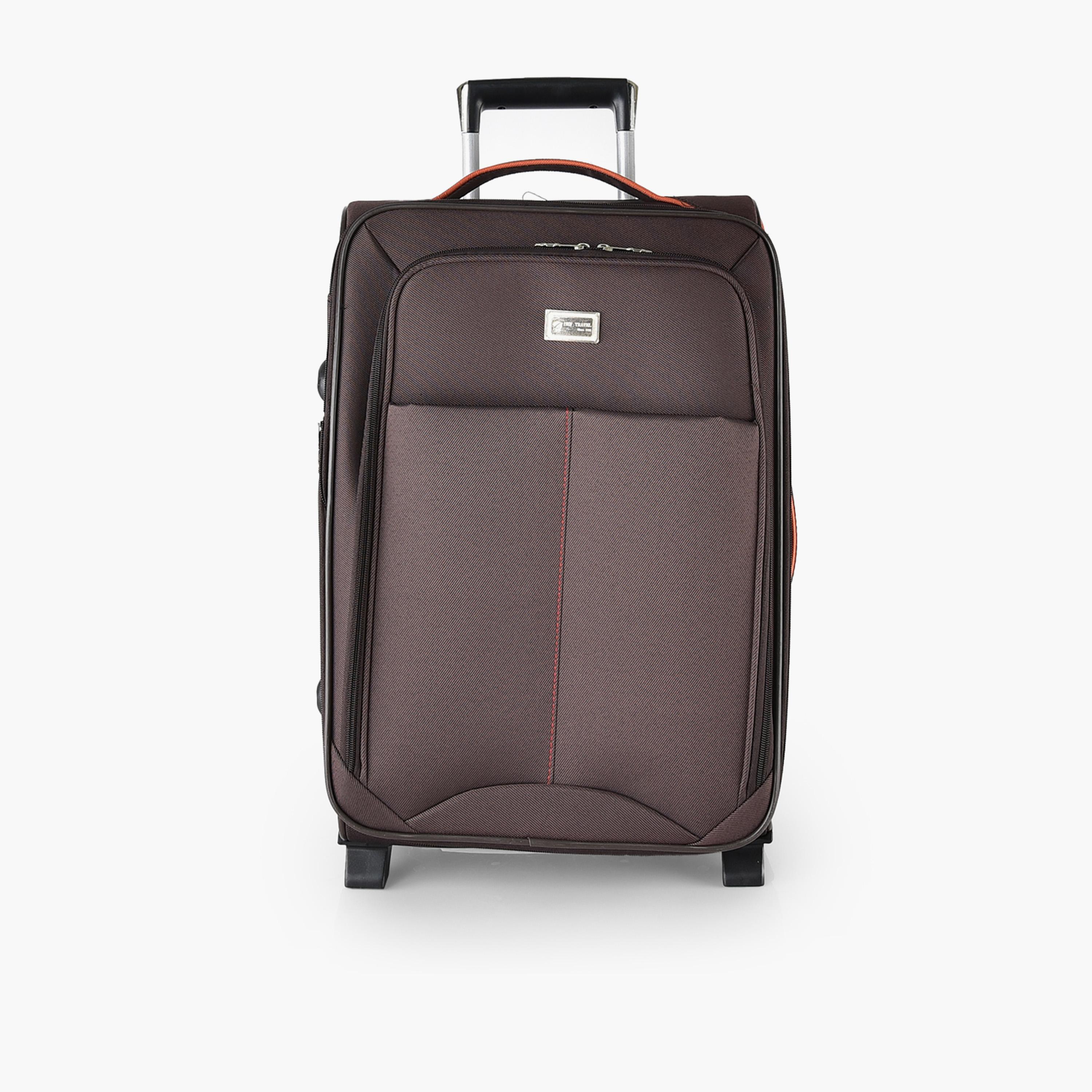New Travel Set of 4 Polyester Soft Sided 2-Wheeler Inline Trolley Bag with Combination Lock-travel-luggagesandbags-luggage-image-6