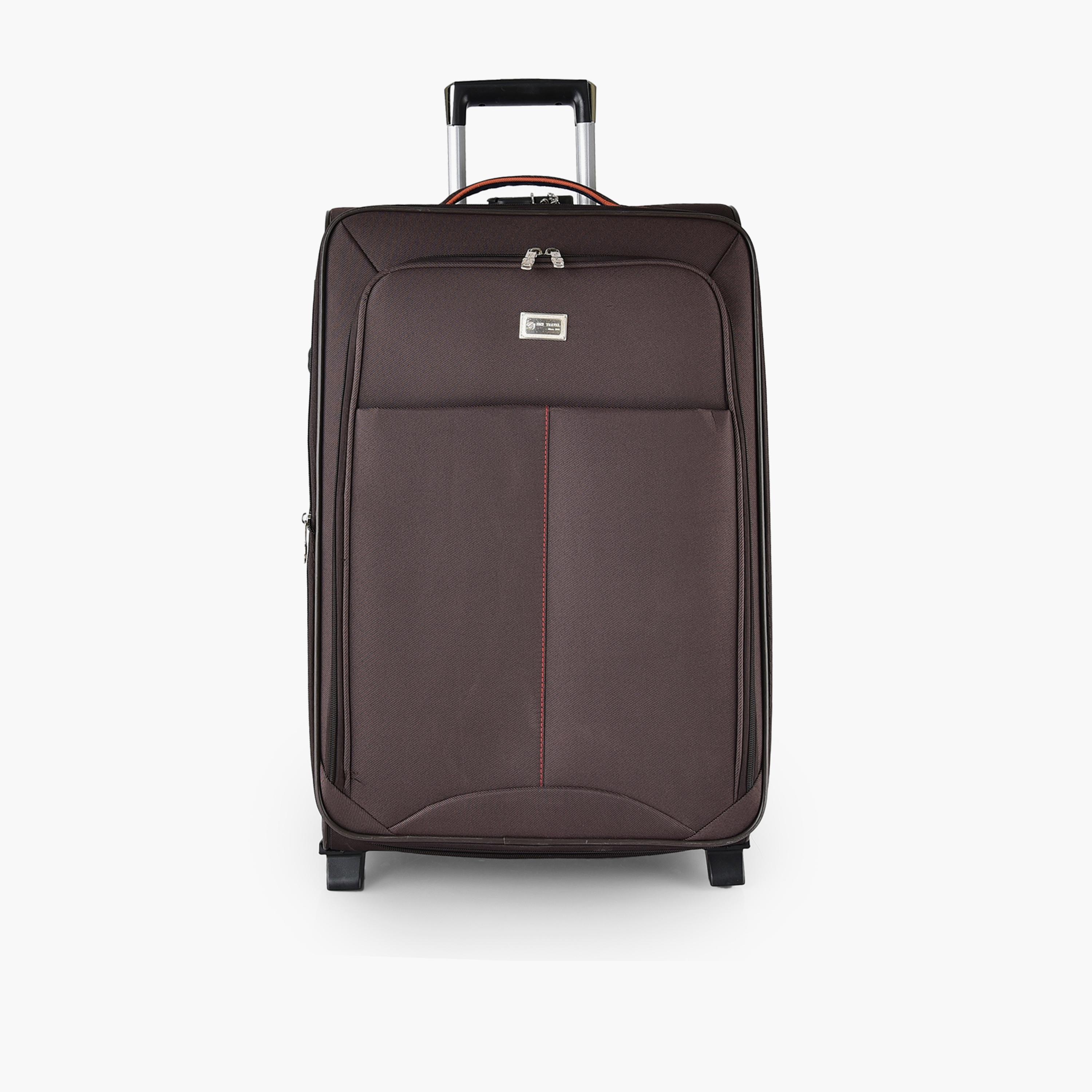 New Travel Set of 4 Polyester Soft Sided 2-Wheeler Inline Trolley Bag with Combination Lock-travel-luggagesandbags-luggage-image-7